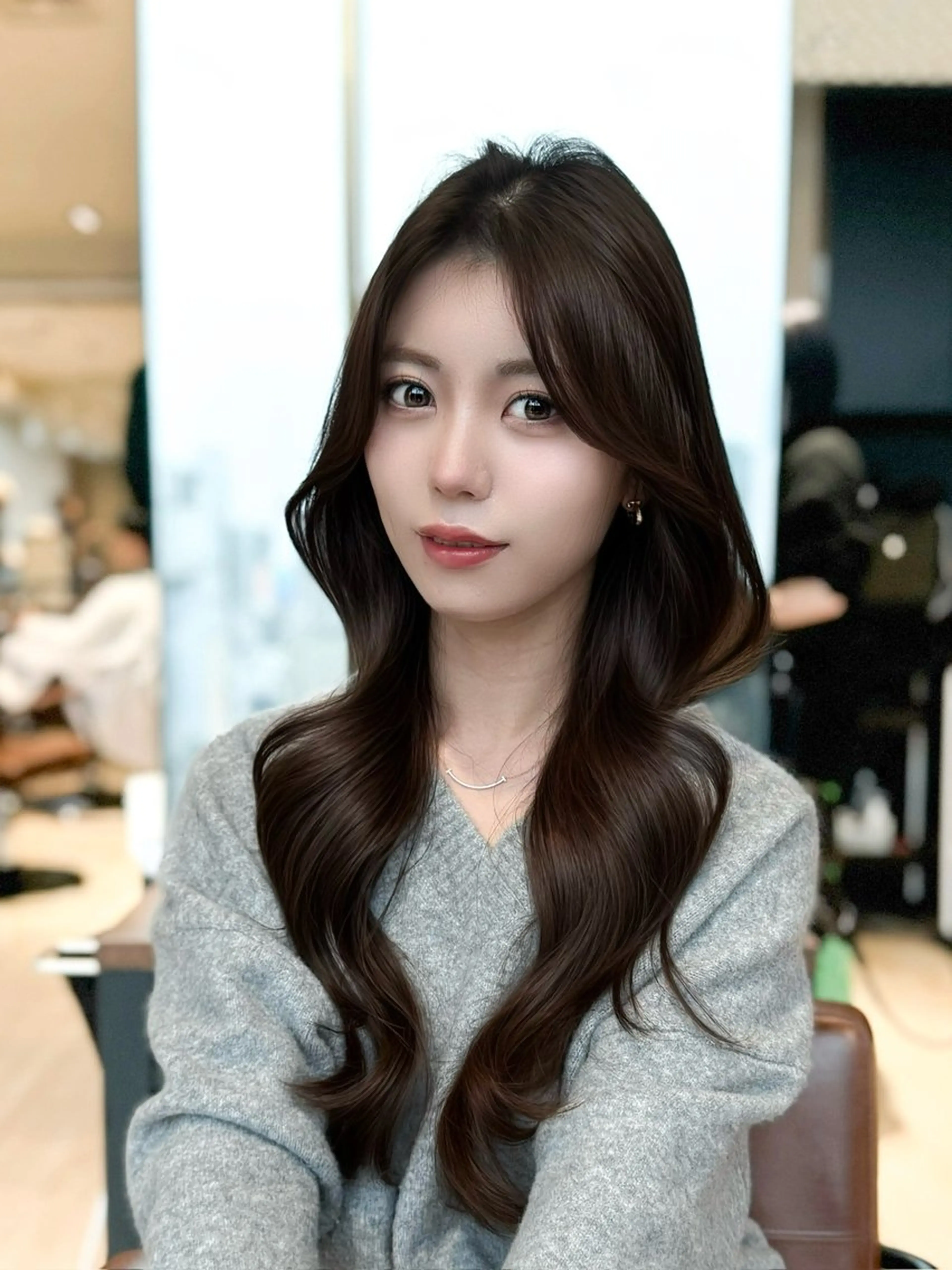 セミロング カラー ヘアアレンジ 顔周り&ミディアム 特化/池袋/kokiのヘアスタイル