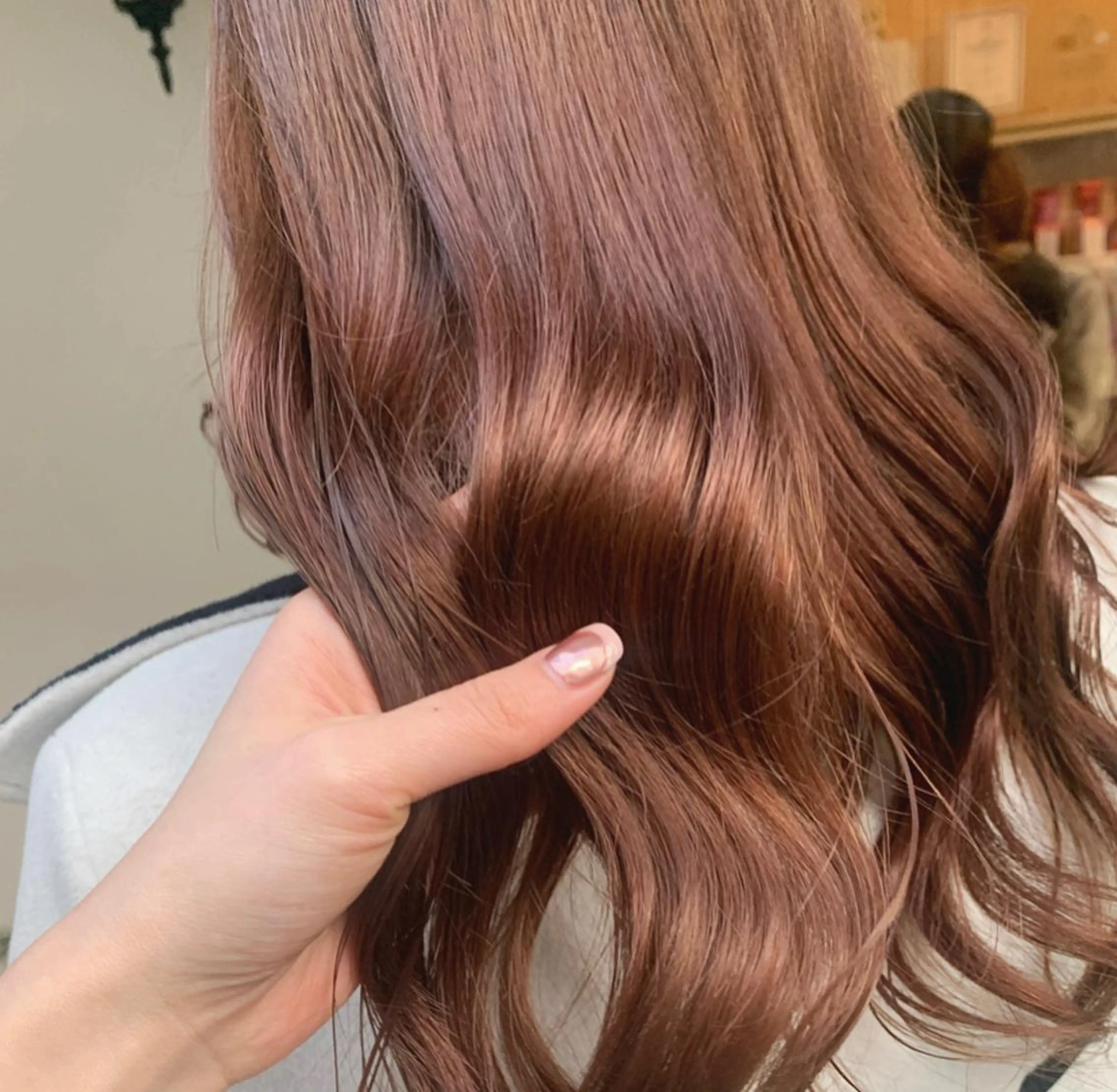 ロング カラー ラベンダーカラー 田中 優衣のヘアスタイル
