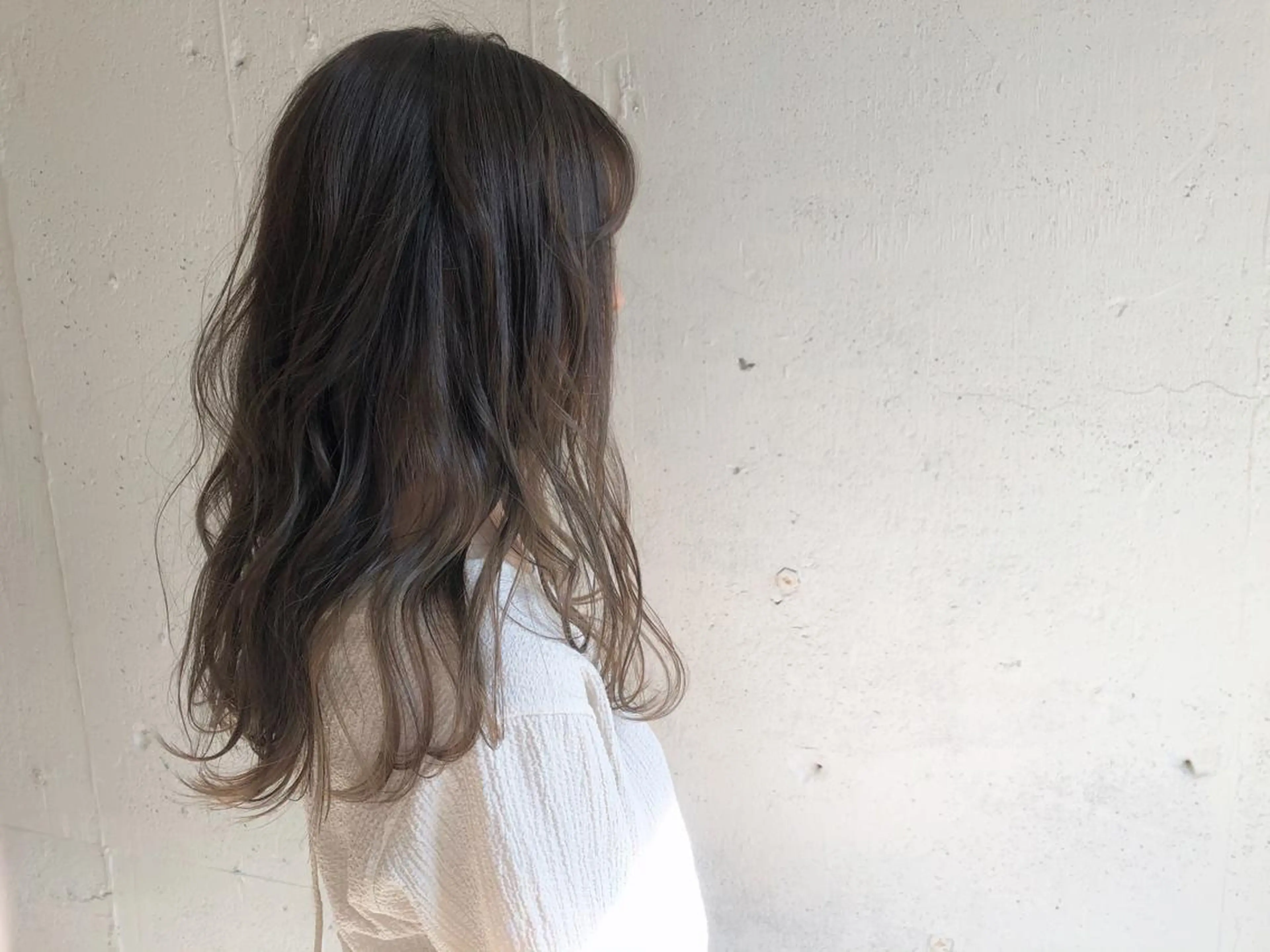 セミロング カラー ブラウンカラー オリーブブラウン カット ヘアカラー ciAo!所属・ふくだ りさ【ciAo!】のヘアスタイル