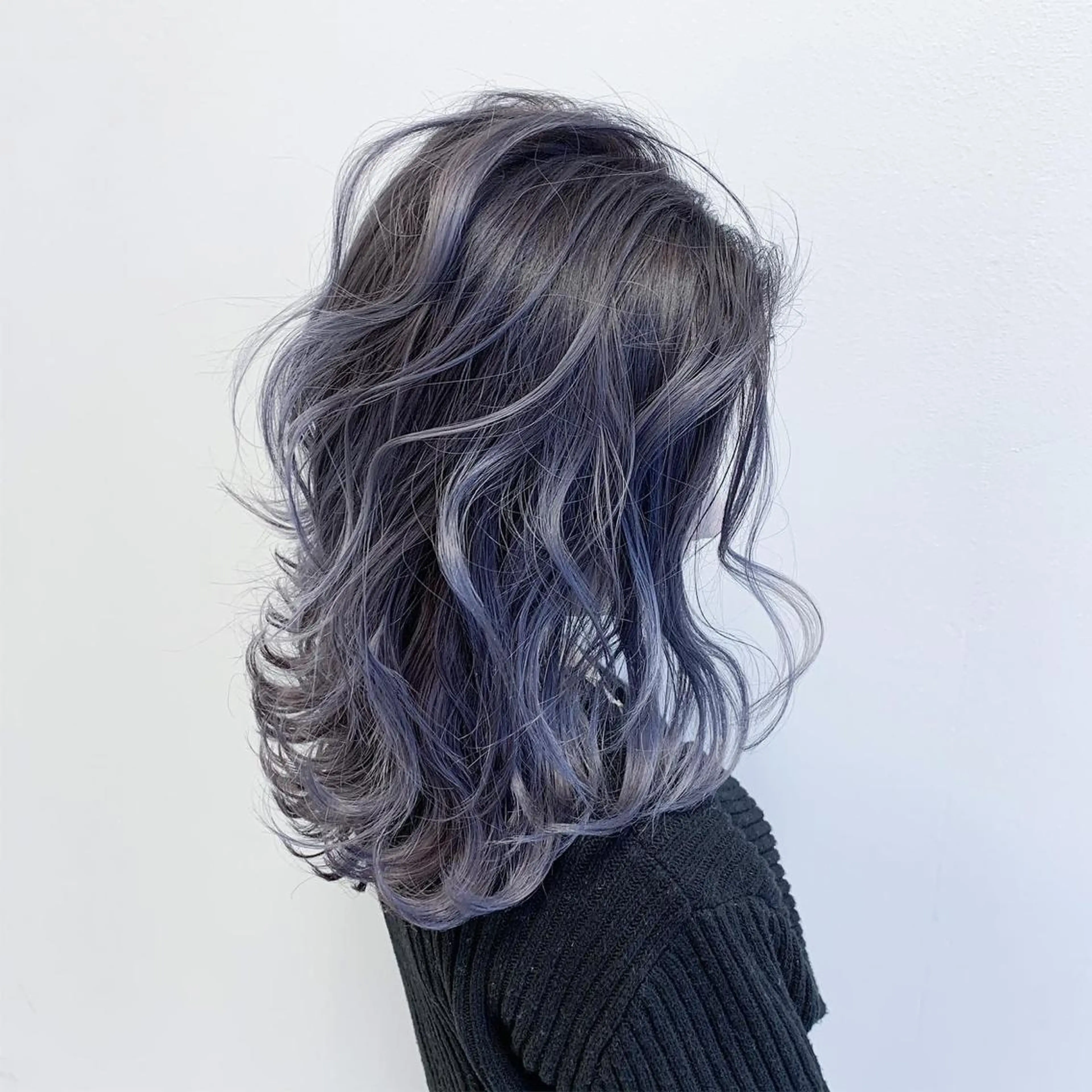 ロング カラー バレイヤージュ レイヤーカット ヘアカラー トリートメント なんば髪質改善カラー Ardoreのヘアスタイル