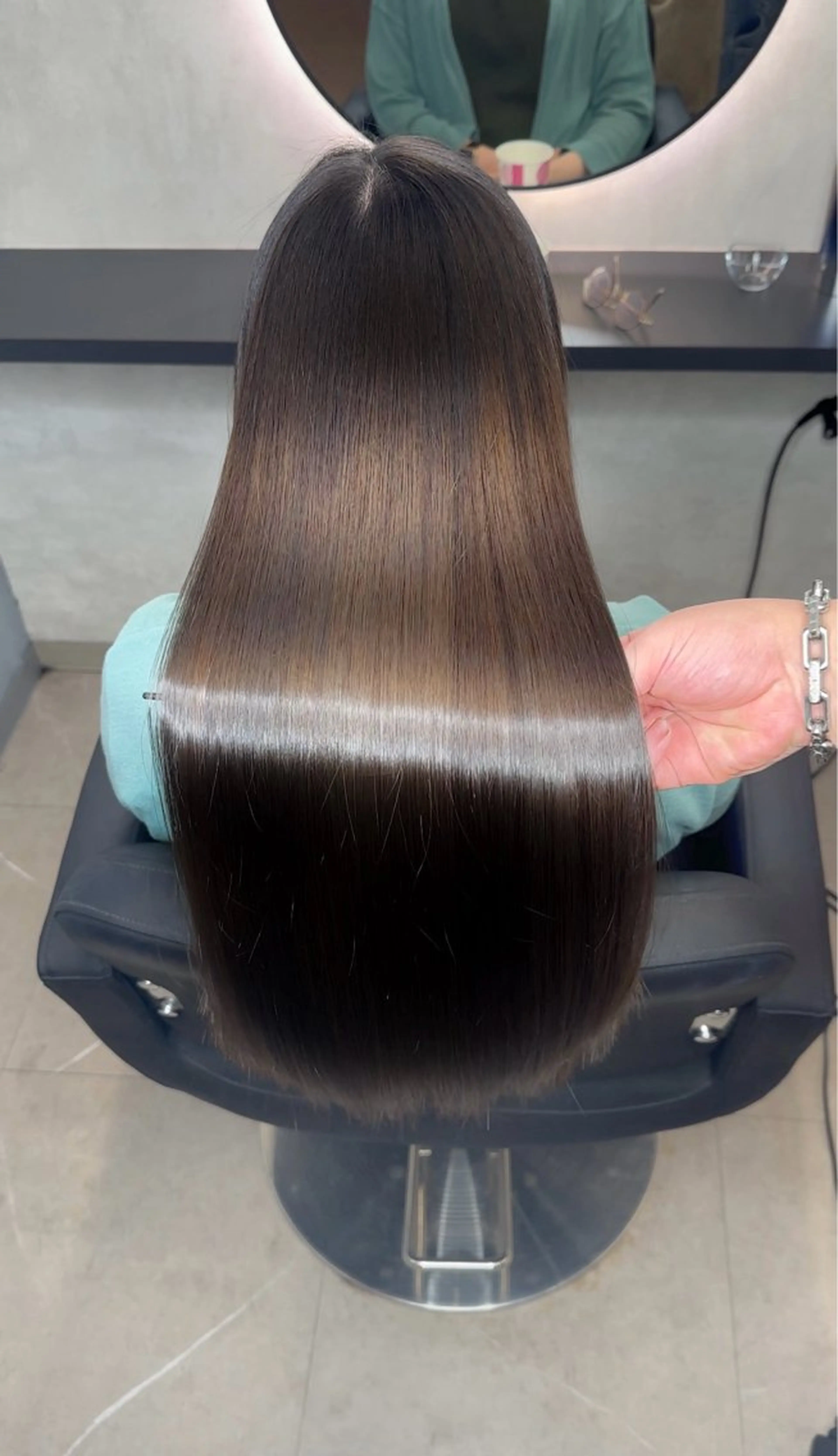 ロング 髪質改善 縮毛矯正 カット ヘアカラー 縮毛矯正 トリートメント 髪質改善／韓国風 恵比寿/Renのヘアスタイル