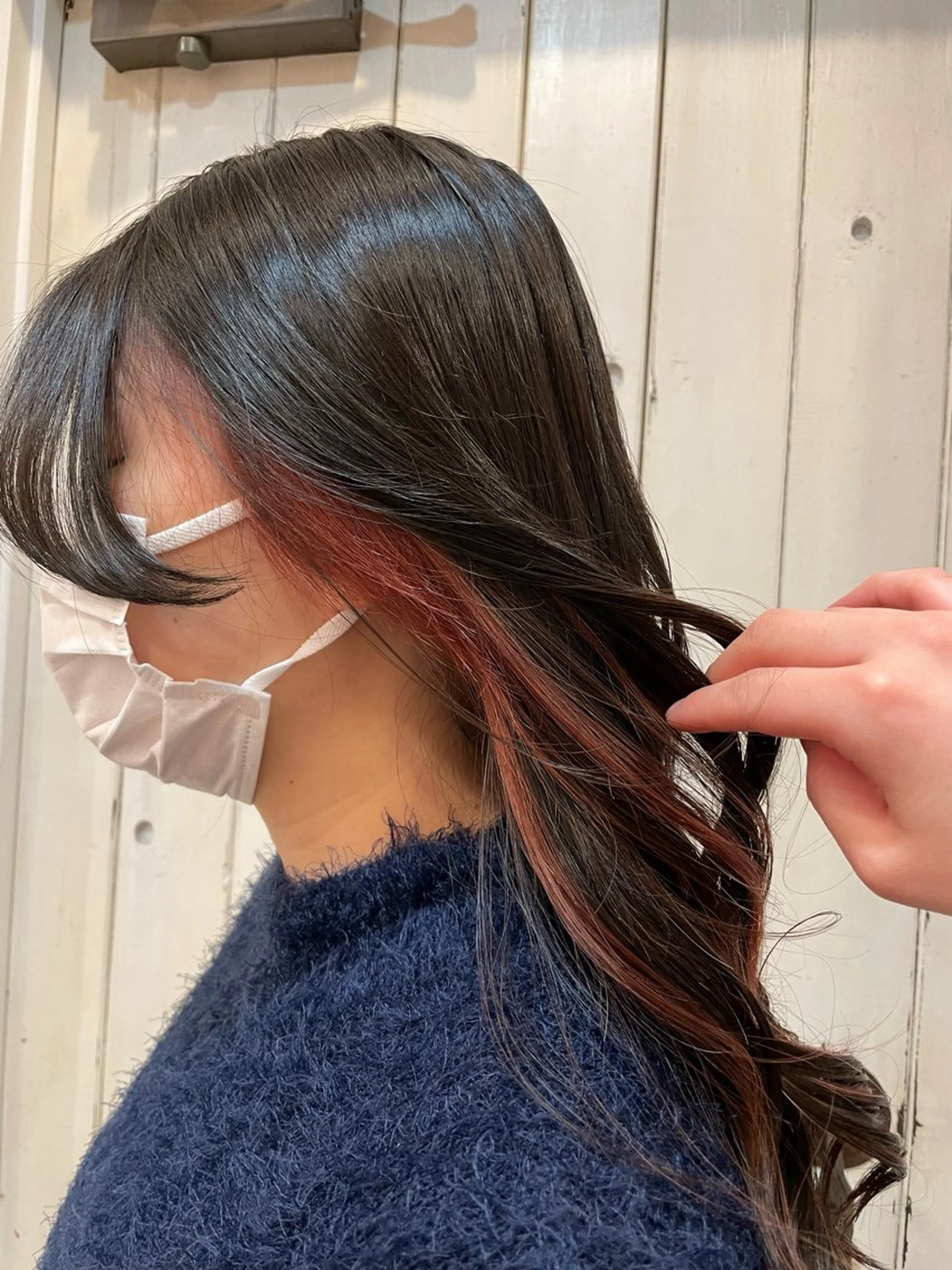 ロング カラー インナーカラー CRESCENDO 山本樹カットカラーのヘアスタイル