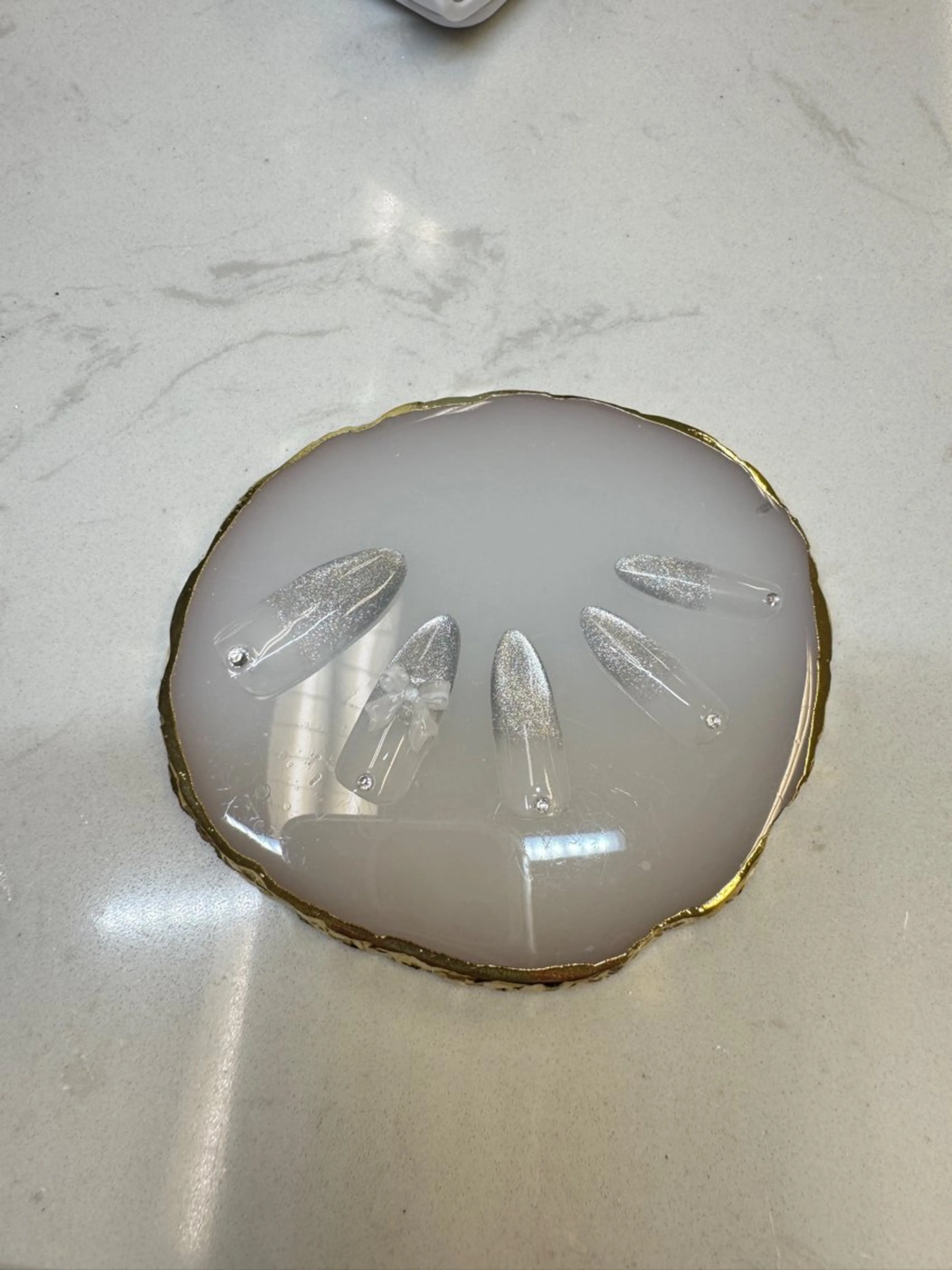 ネイル アートネイル フレンチネイル ジェルネイル ガラスフレンチ グラデーション クイーンズネイル銀座所属・Queeens nailのネイルデザイン