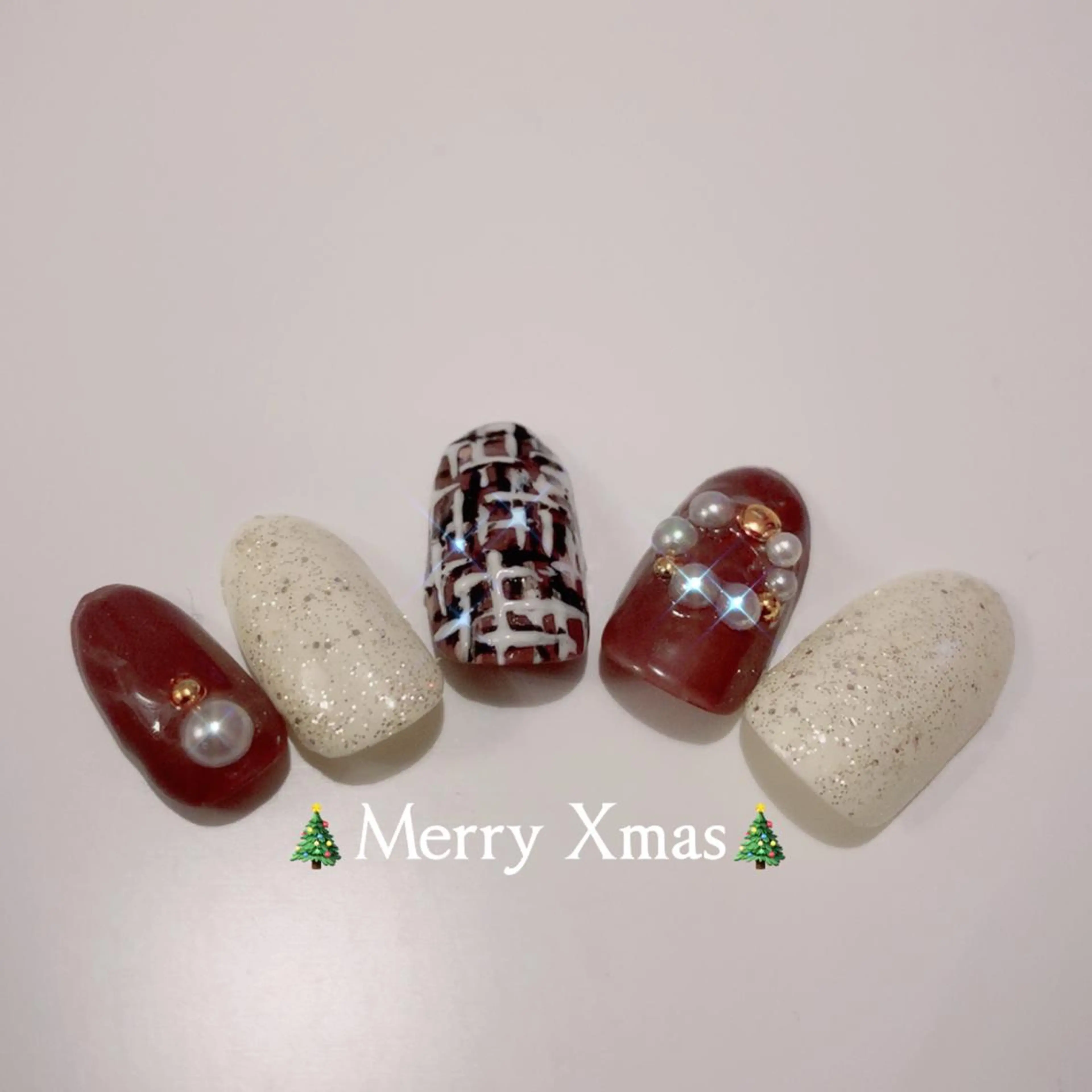 ネイル 冬ネイル クリスマス nail salon kuu_caのネイルデザイン