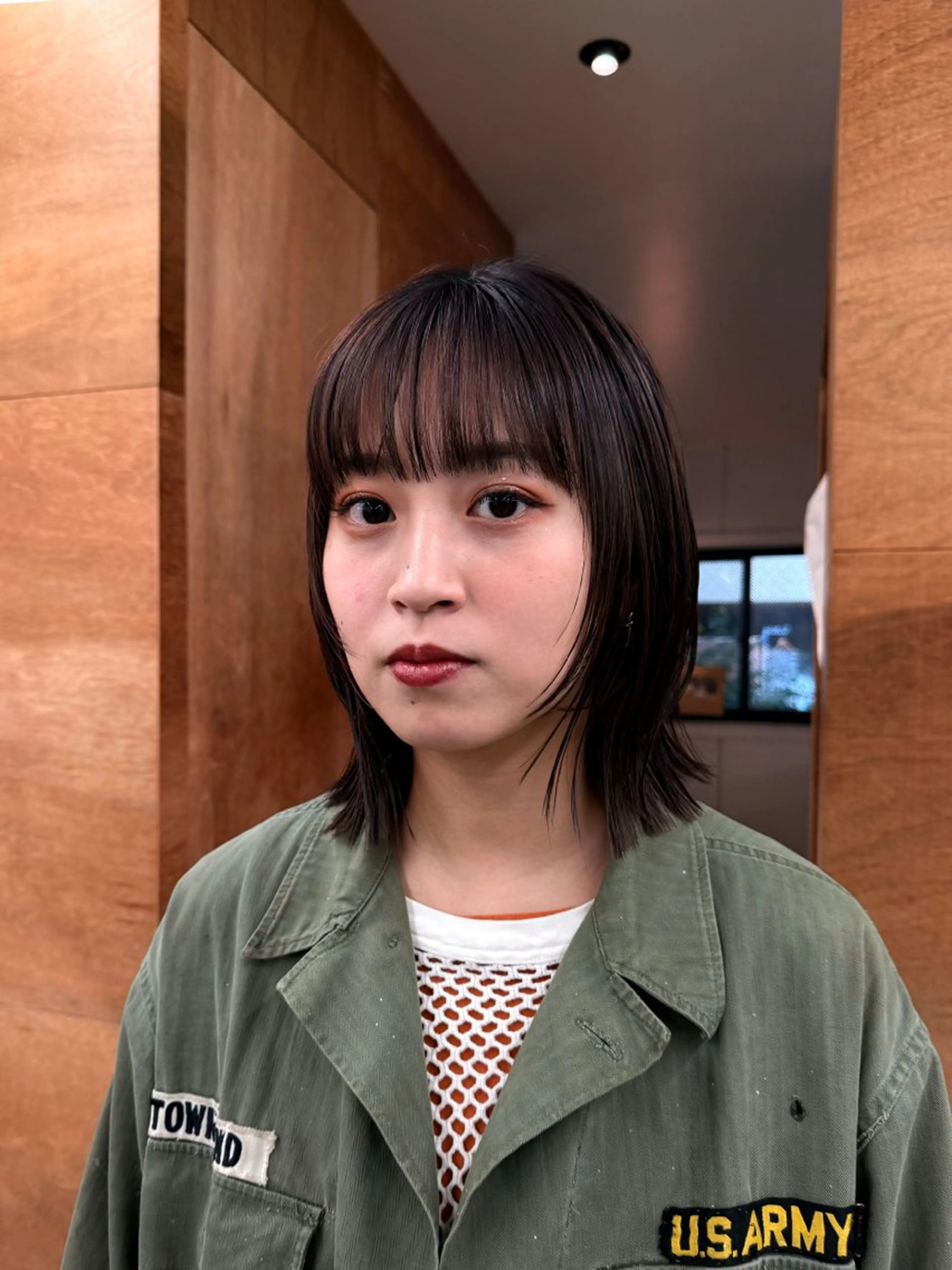 ミディアム カット ヘアカラー 関 京磨のヘアスタイル