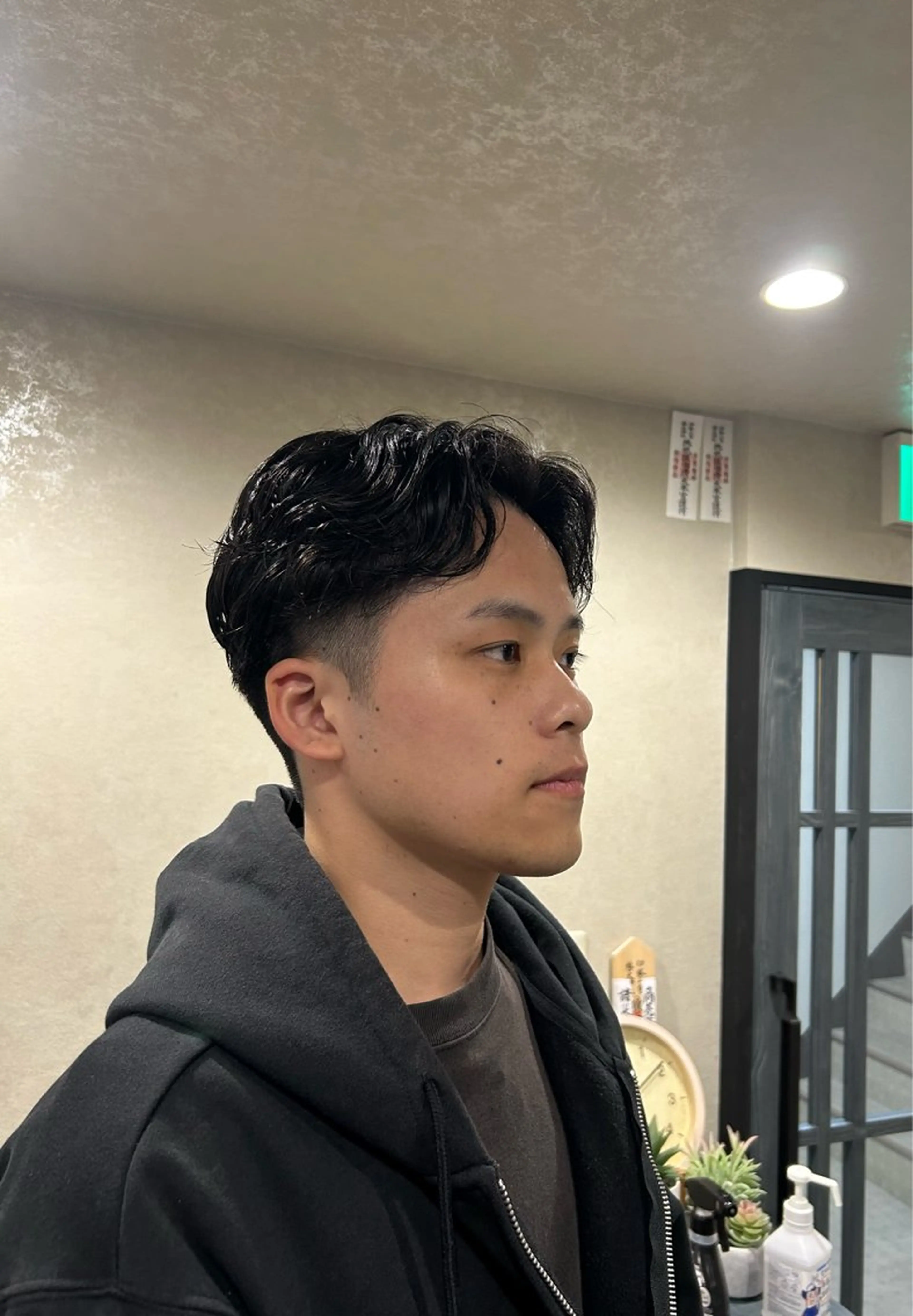 ミディアム パーマ メンズ カット パーマ メンズカット/ 雄大のヘアスタイル