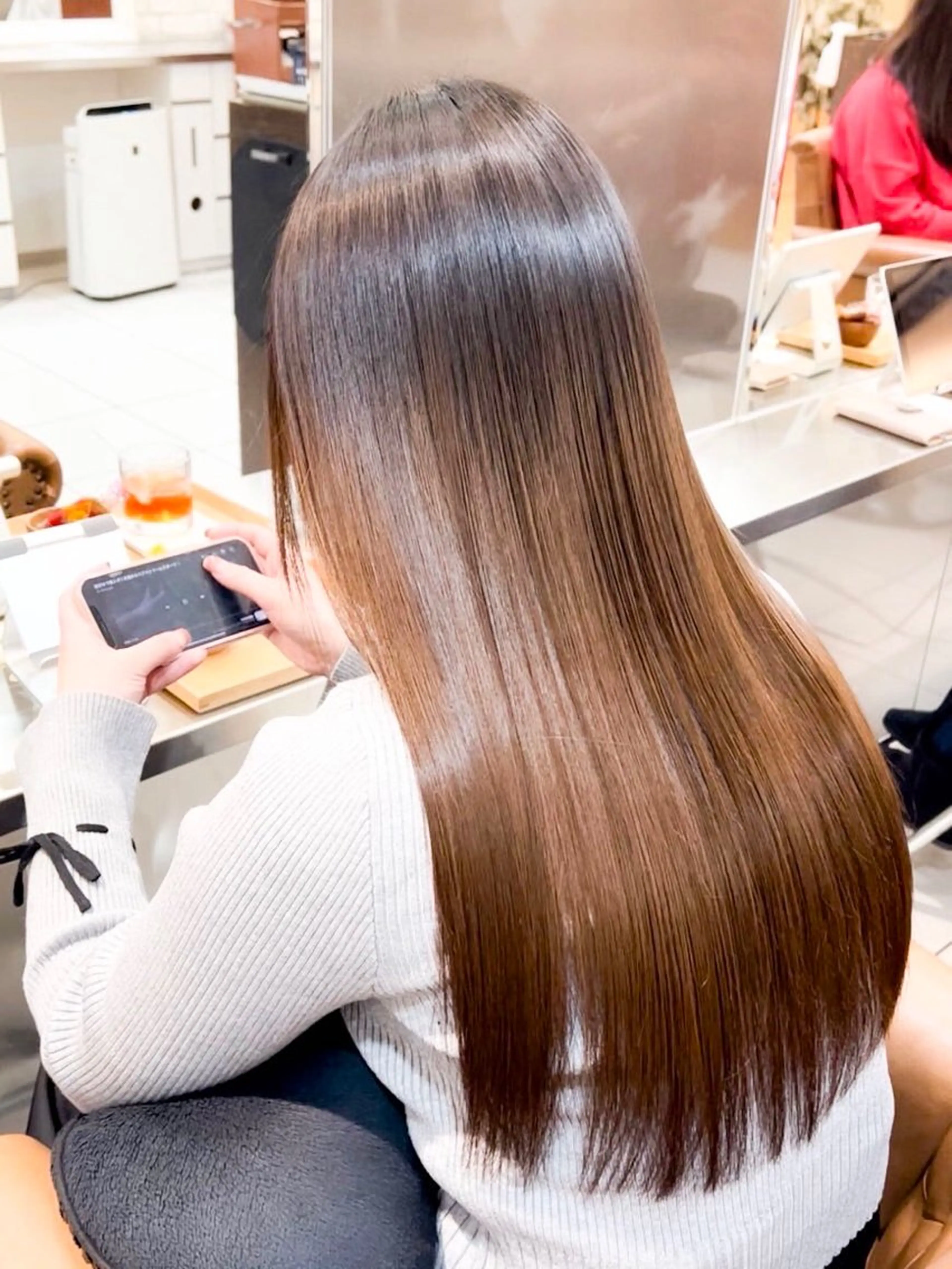 ロング ショートボブ ボブ 髪質改善 縮毛矯正 トリートメント トリートメント ヘッドスパ アンルポン所属・unlepont 江坂[髪質改善]🪽のヘアスタイル