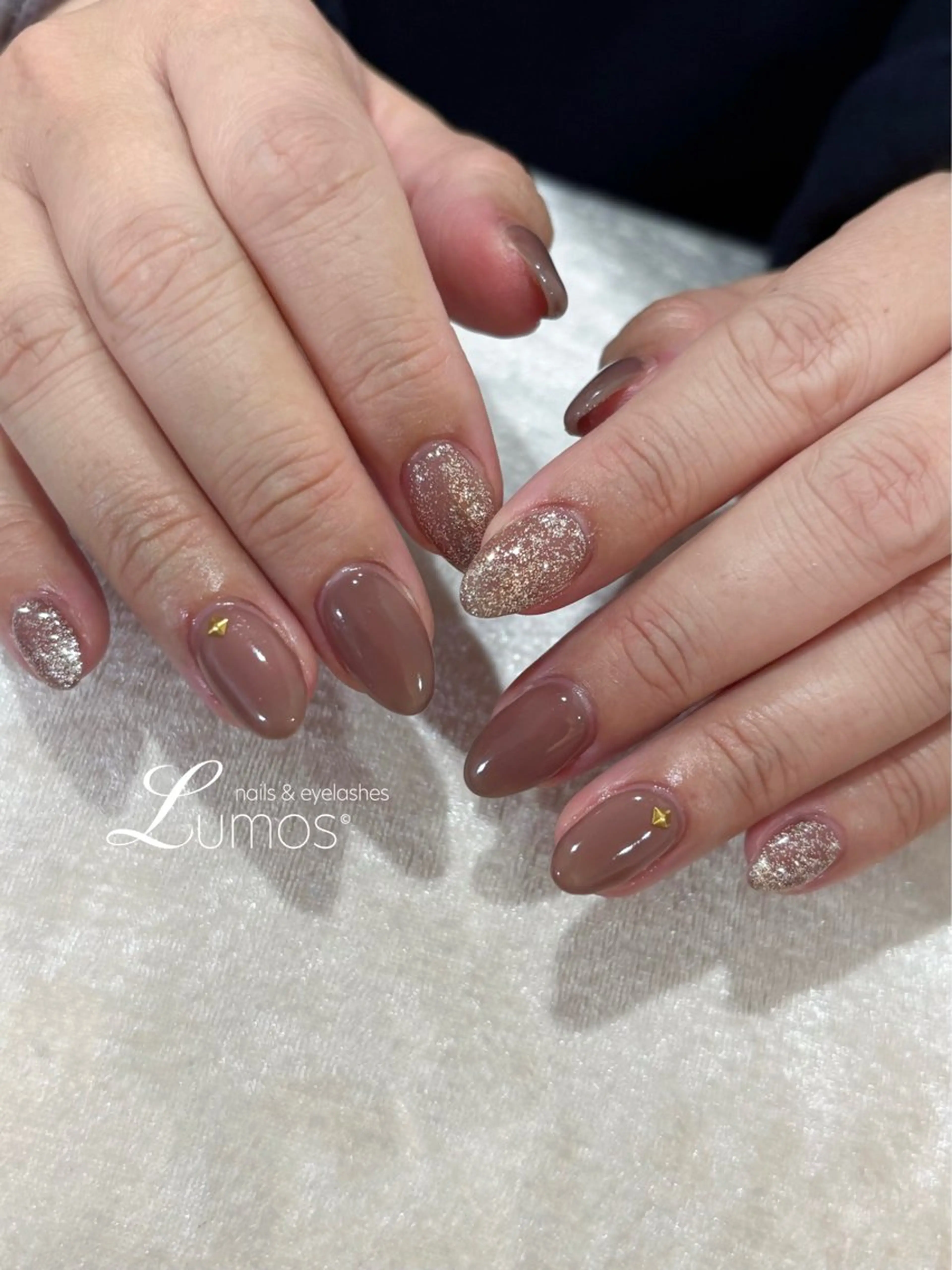 ネイル シンプルネイル Lumos  nails&eyelashes 桜川所属・Lumos Rikaのネイルデザイン