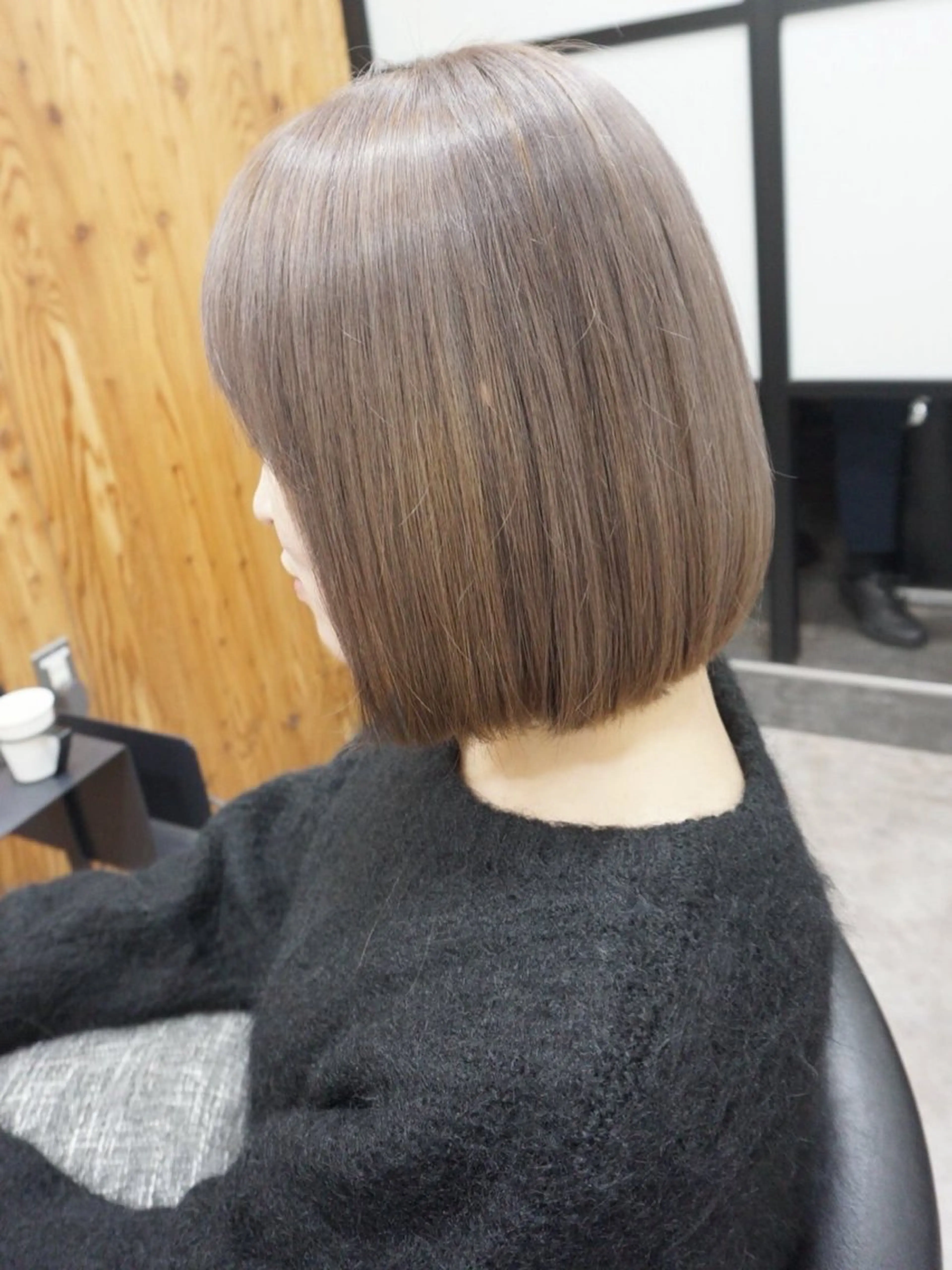 ショート ボブ カット ヘアカラー トリートメント hair teria ryu 大塚のヘアスタイル