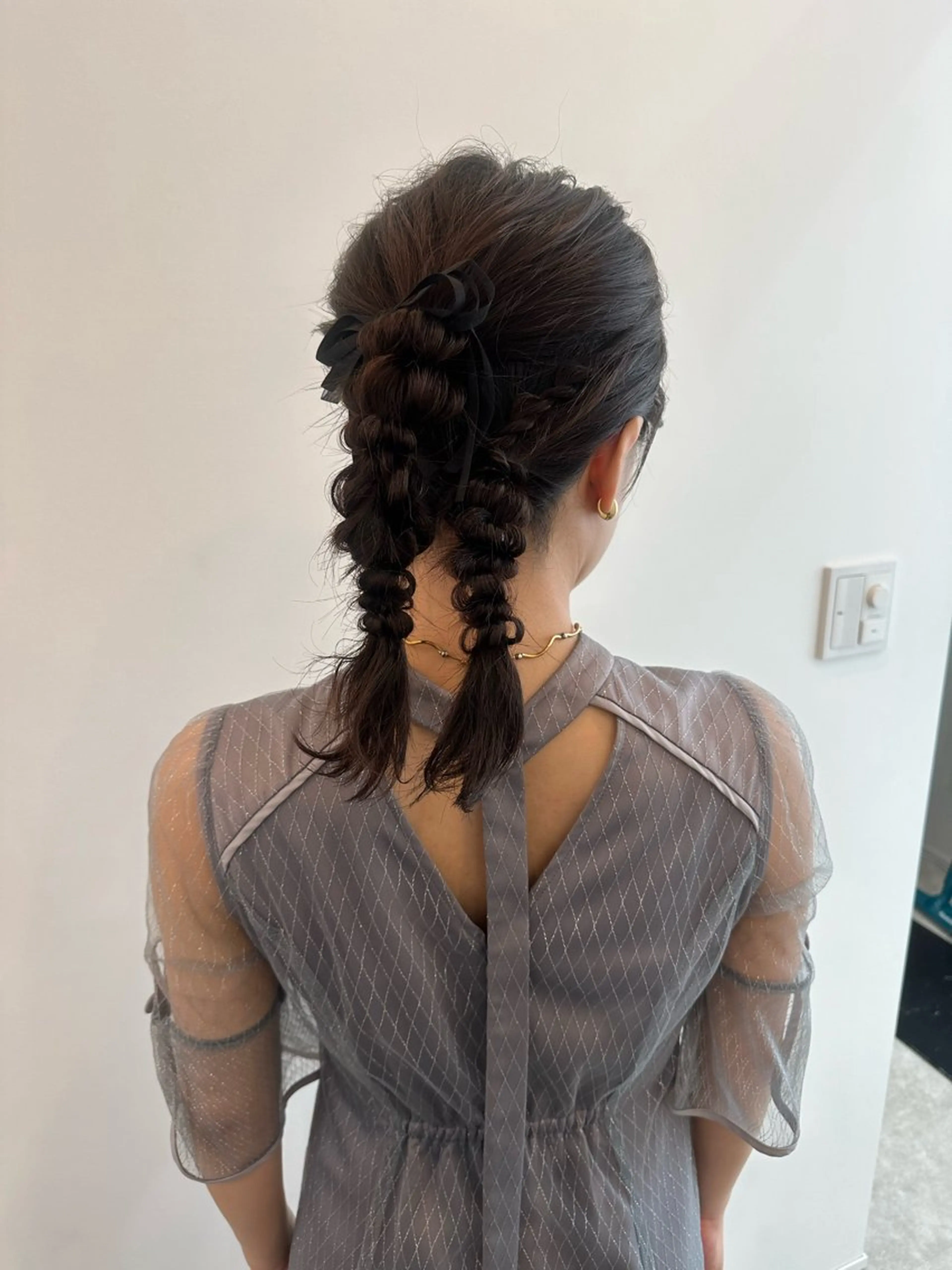 ミディアム ヘアアレンジ ヘアセット ヘアセット/艶カラー 💐nao.のヘアスタイル