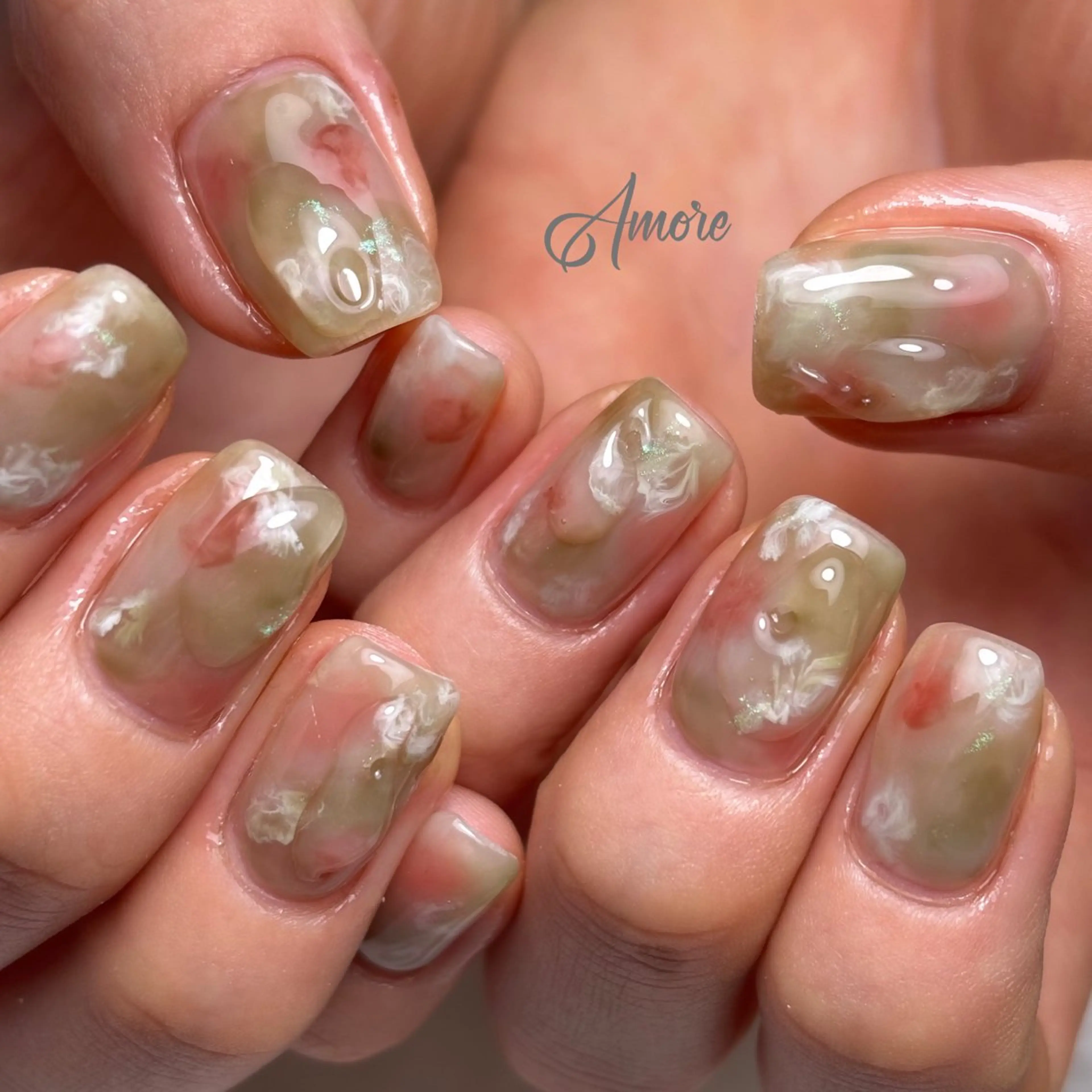 ネイル ジェルネイル キラキラネイル 韓国ネイル マグネットネイル パラジェル You kyehwaのネイルデザイン