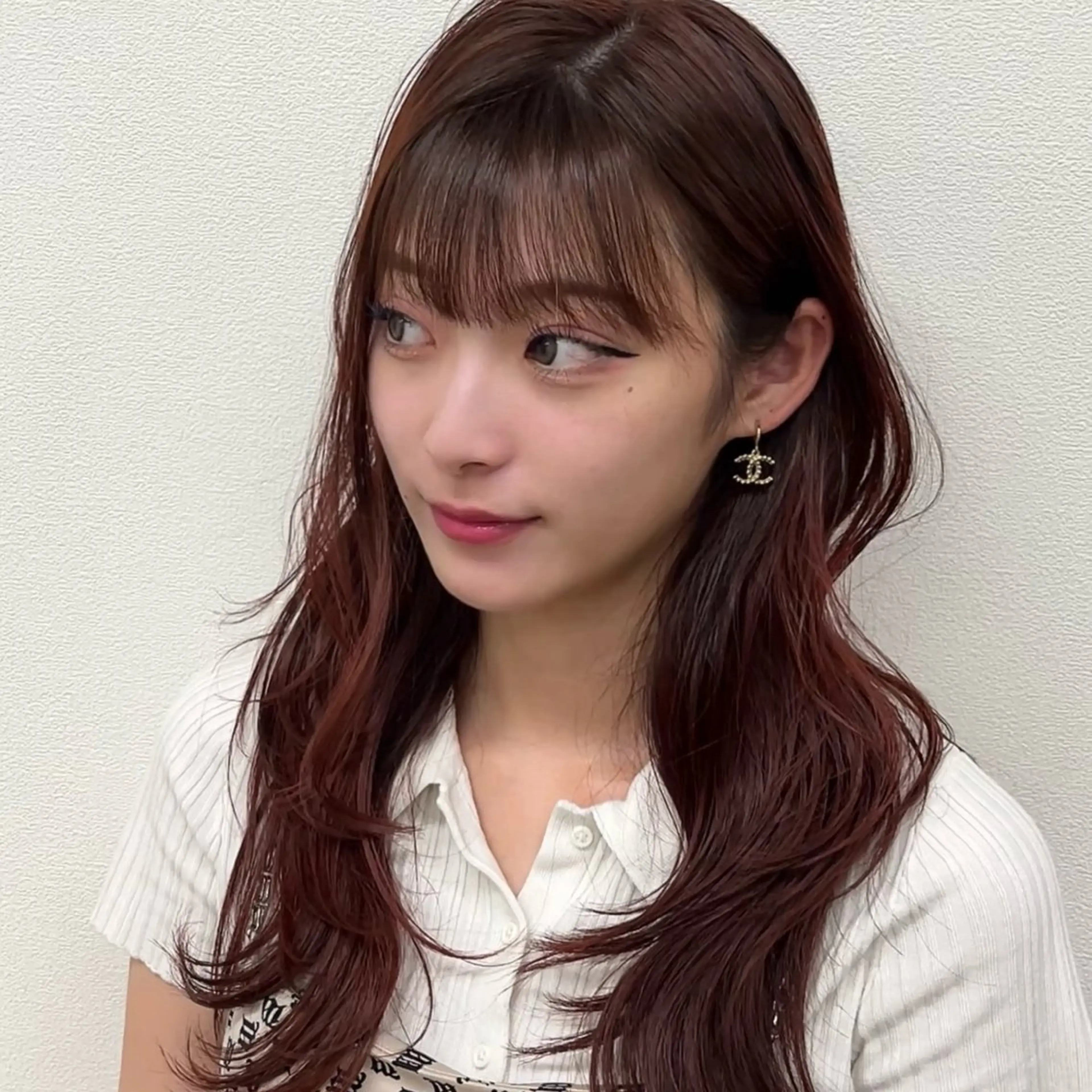 ロング カット ヘアカラー トリートメント 石原 悠貴のヘアスタイル