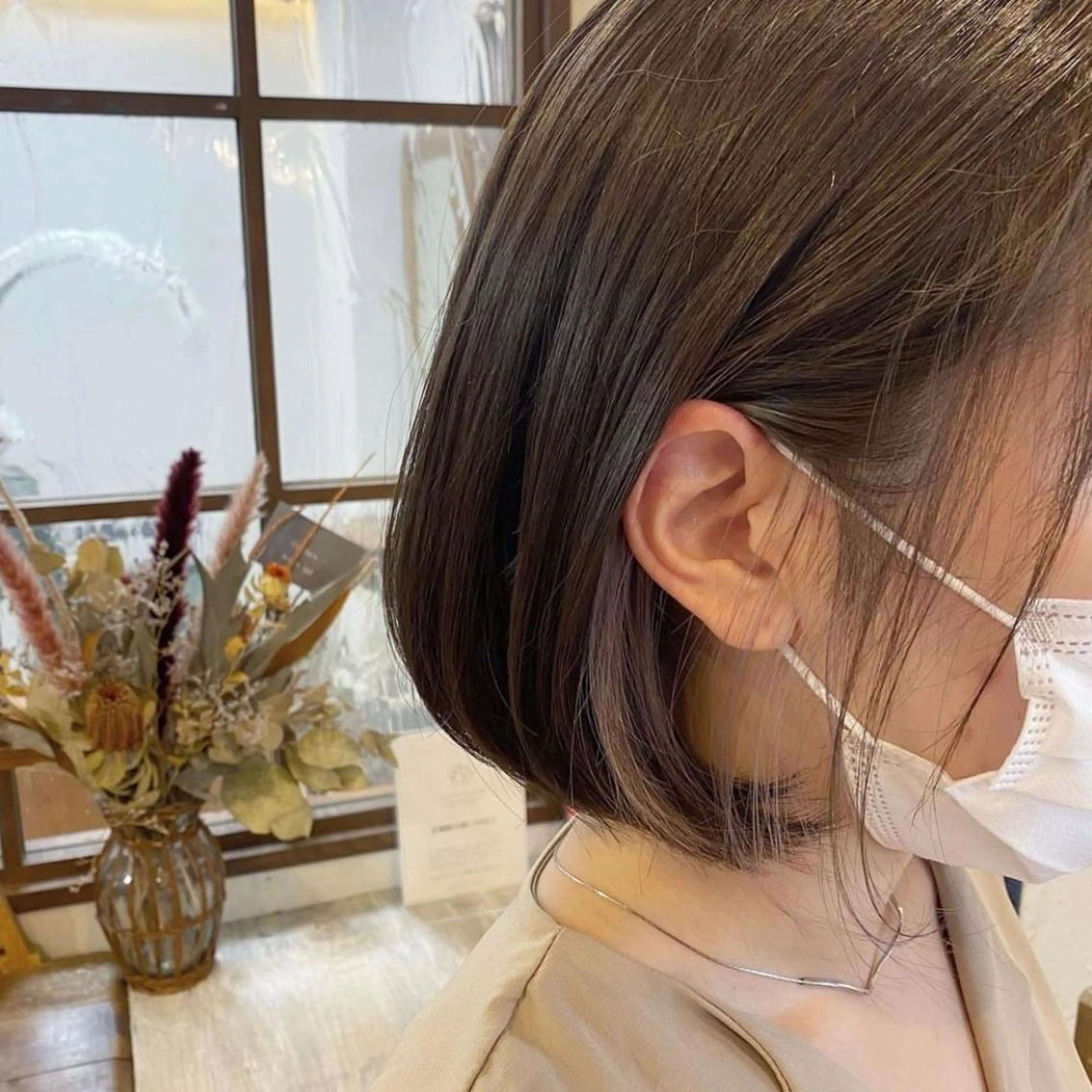 ショート カラー レイヤー/透明感 カラー🫧‪平井のヘアスタイル