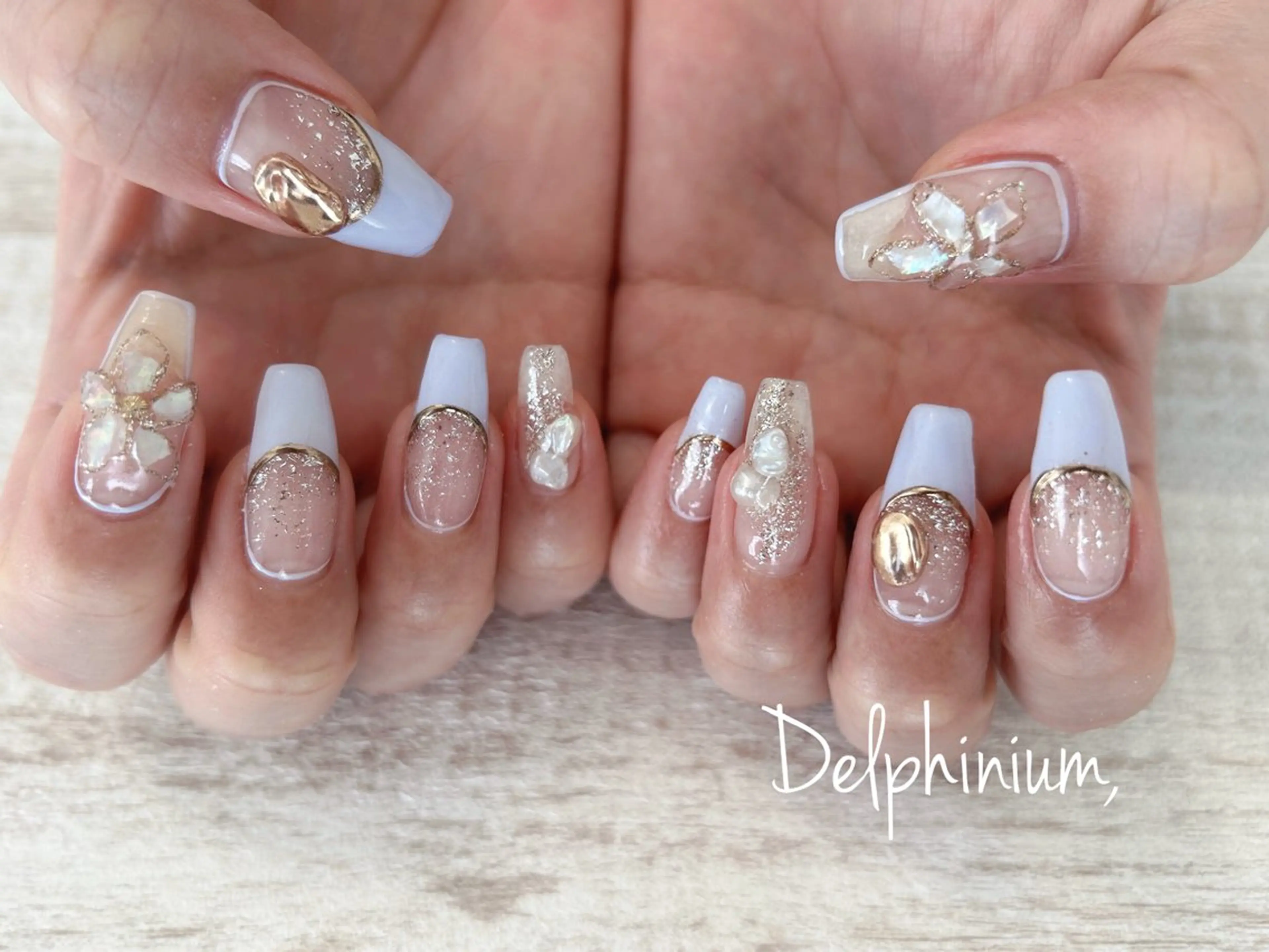 ネイル ジェルネイル パラジェル パステルネイル 春ネイル ハンドネイル 岡本 友恵のネイルデザイン