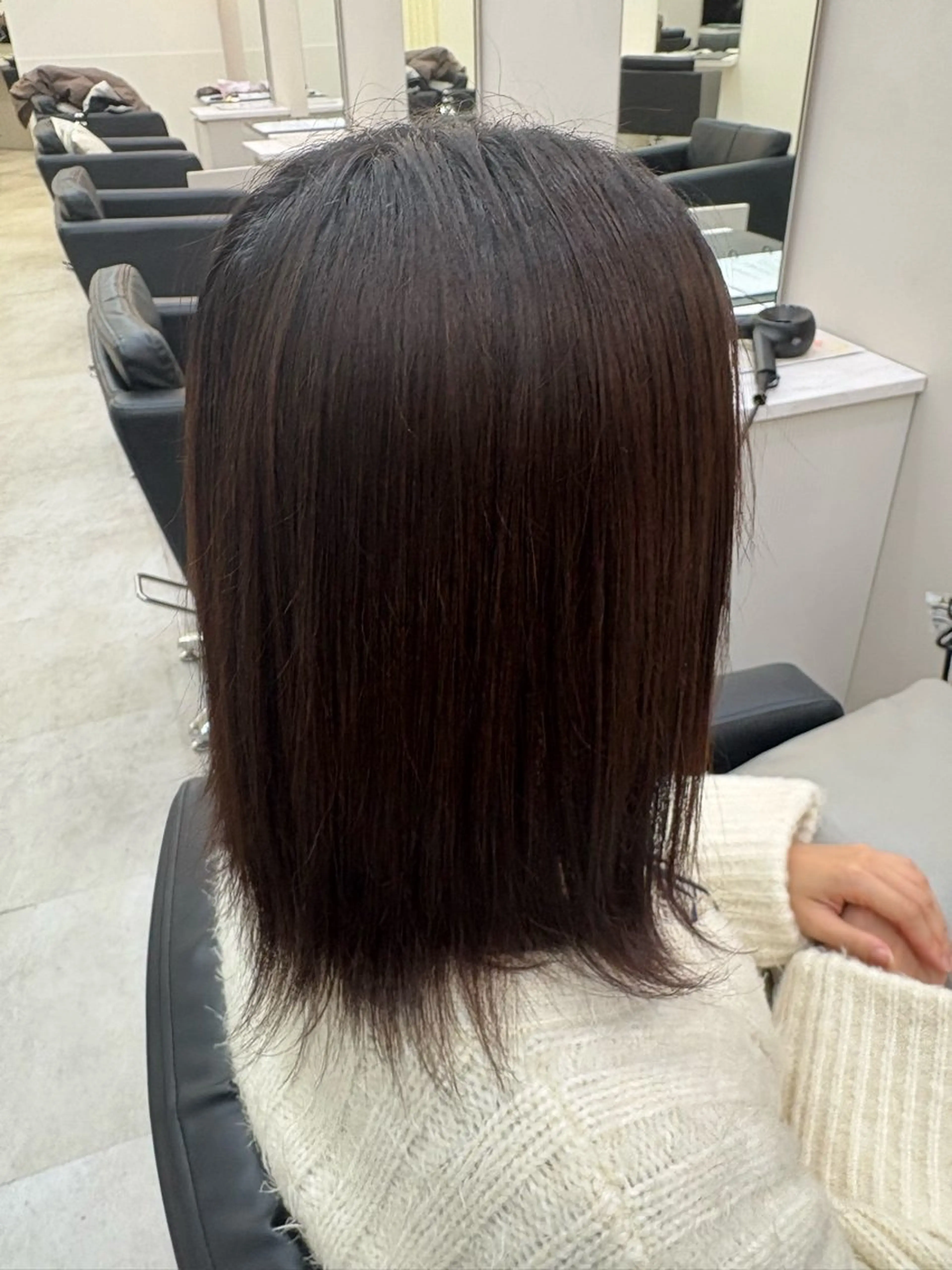 ミディアム 縮毛矯正 冨江 弘貴のヘアスタイル