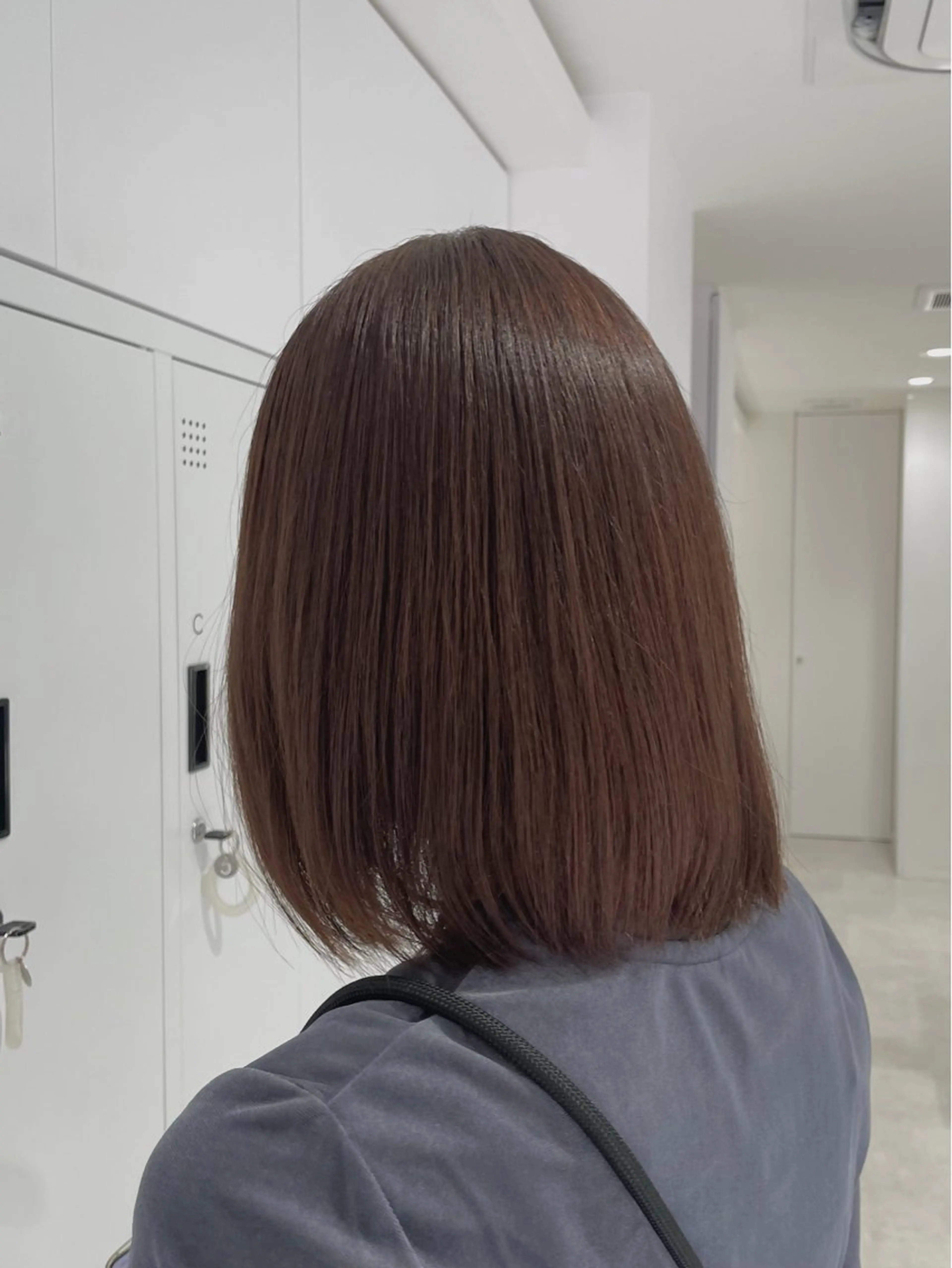 ミディアム カラー ヘアカラー トリートメント ヘアセット グレージュ/ベージュ /経堂/sana🌱のヘアスタイル