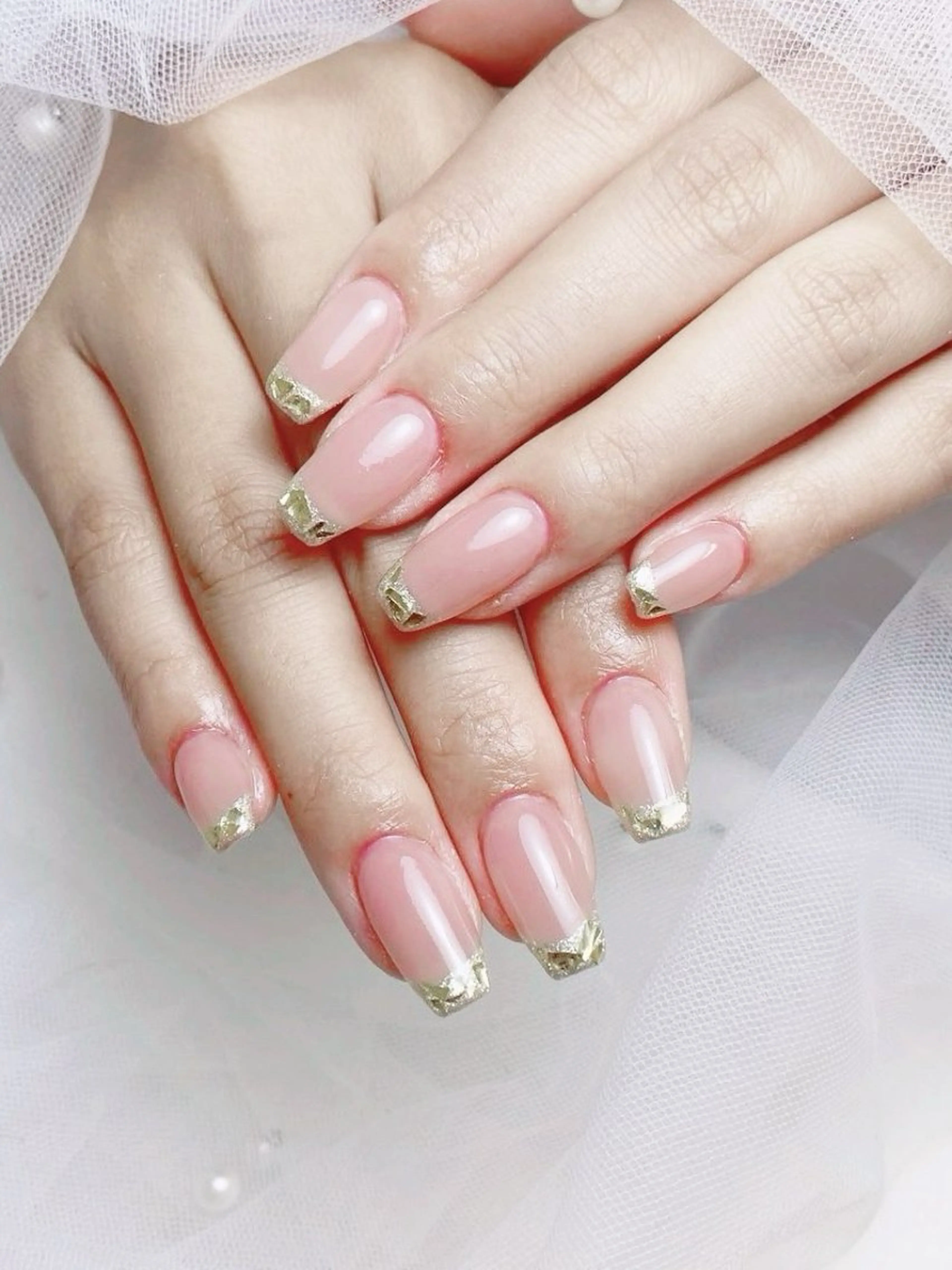 ネイル フレンチネイル ジェルネイル ハート 韓国ネイル マグネットネイル ハンドネイル ネイルサロン lotusのネイルデザイン