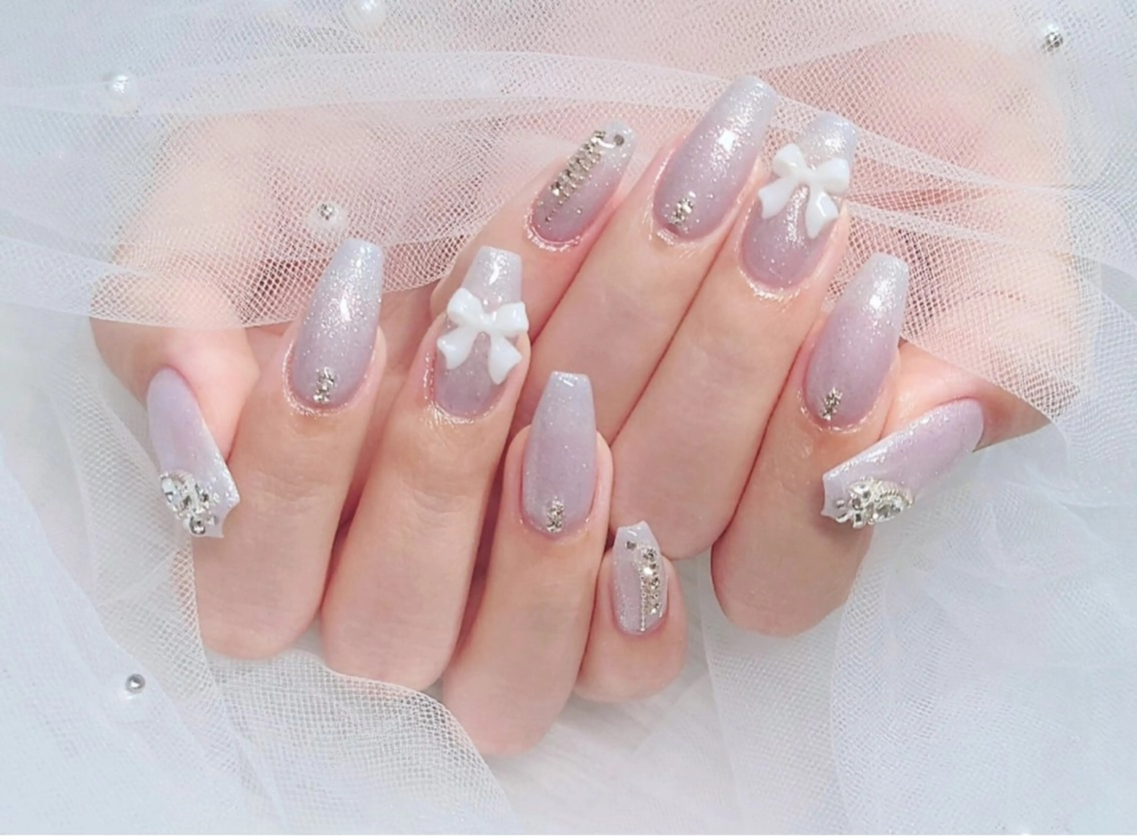 ネイル ETERNA Nail 銀座店【パラジェル/フィルイン/チップ長さだし/マグネット/ニュアンス】所属・ア カリのネイルデザイン