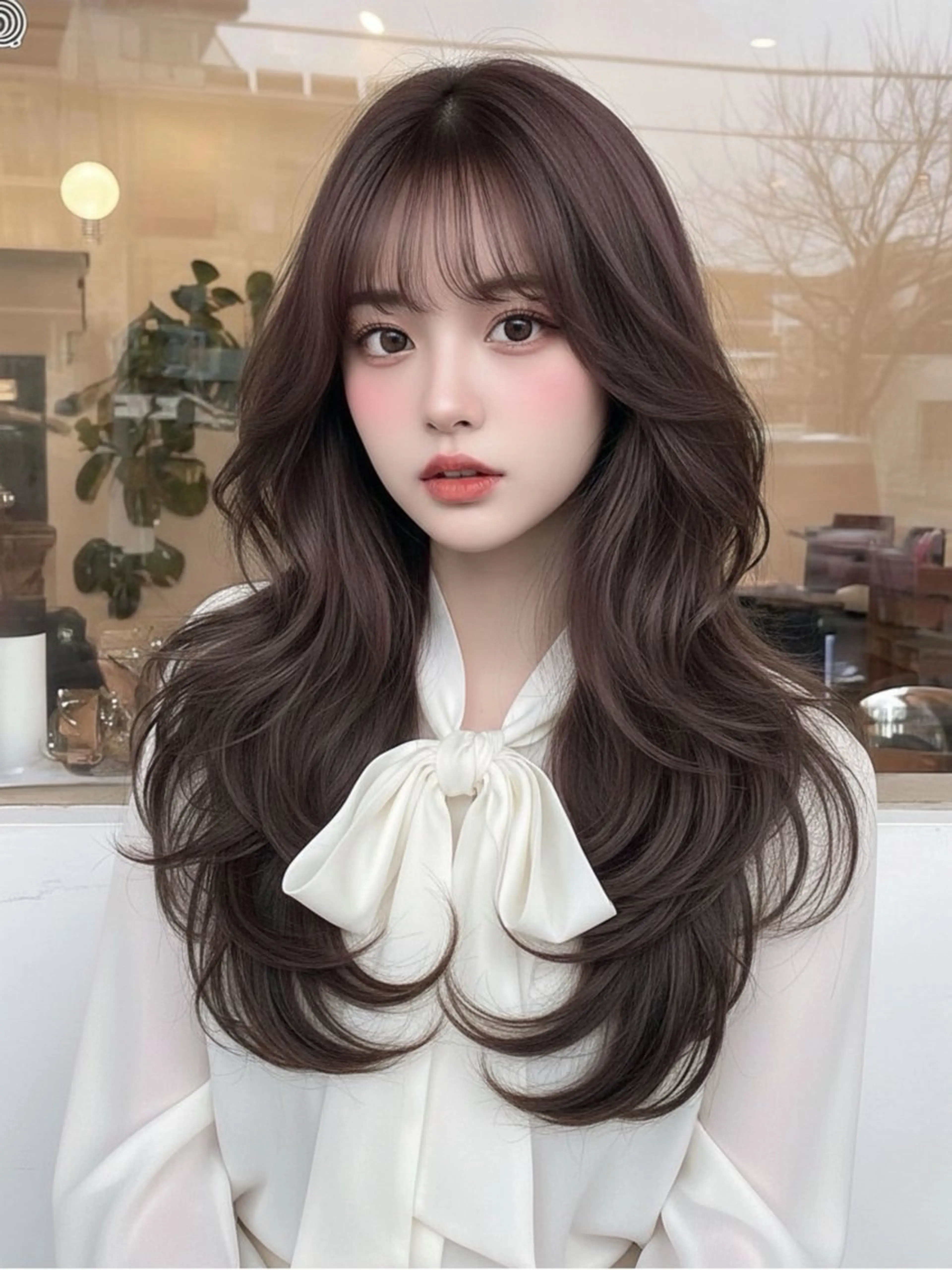 ロング カット ヘアカラー トリートメント Sakuraෆ˚* 暗髪×まつパ🖤🥀のヘアスタイル