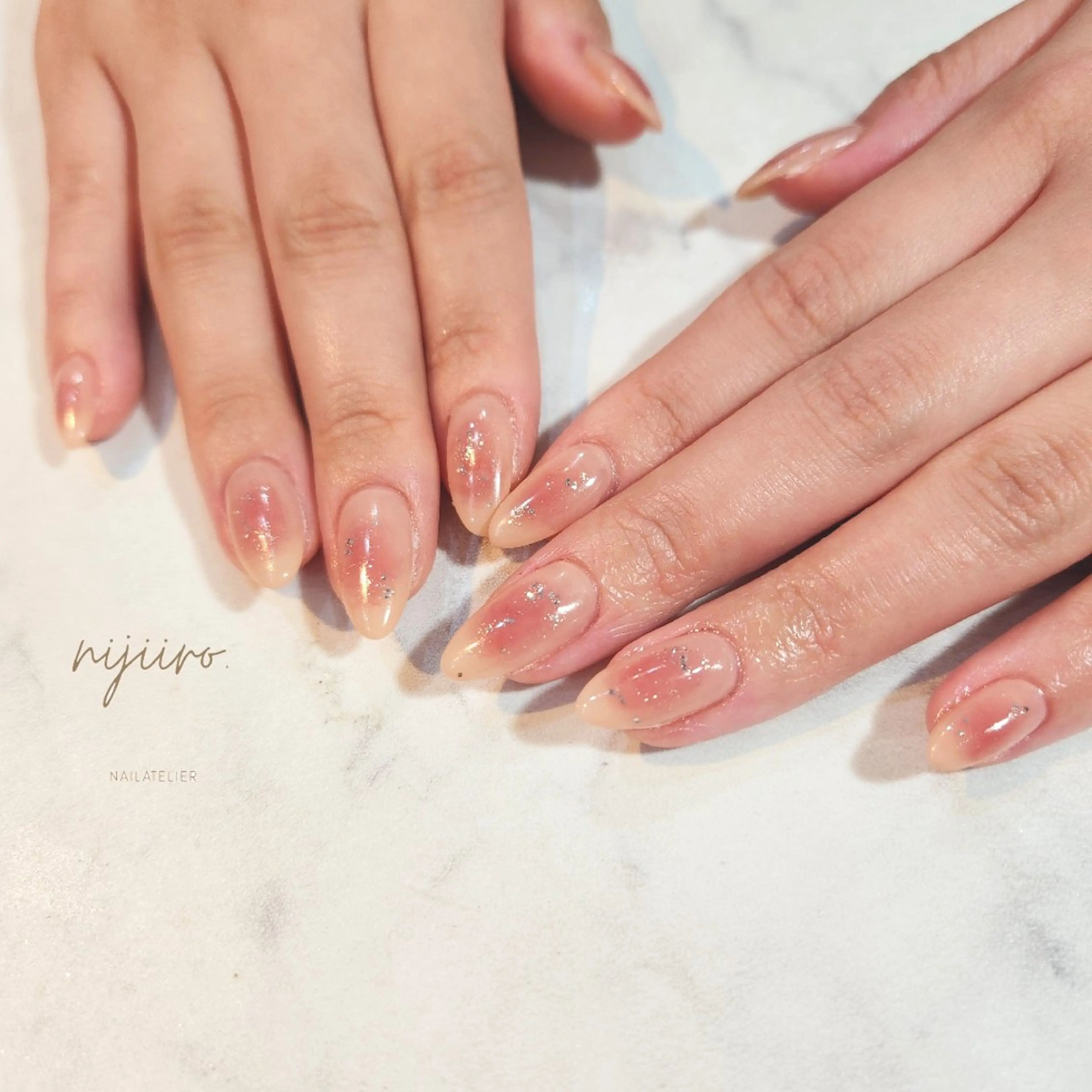ネイル ハンドネイル nailatelier nijiiro.所属・nijiiro🌈 サトウのネイルデザイン