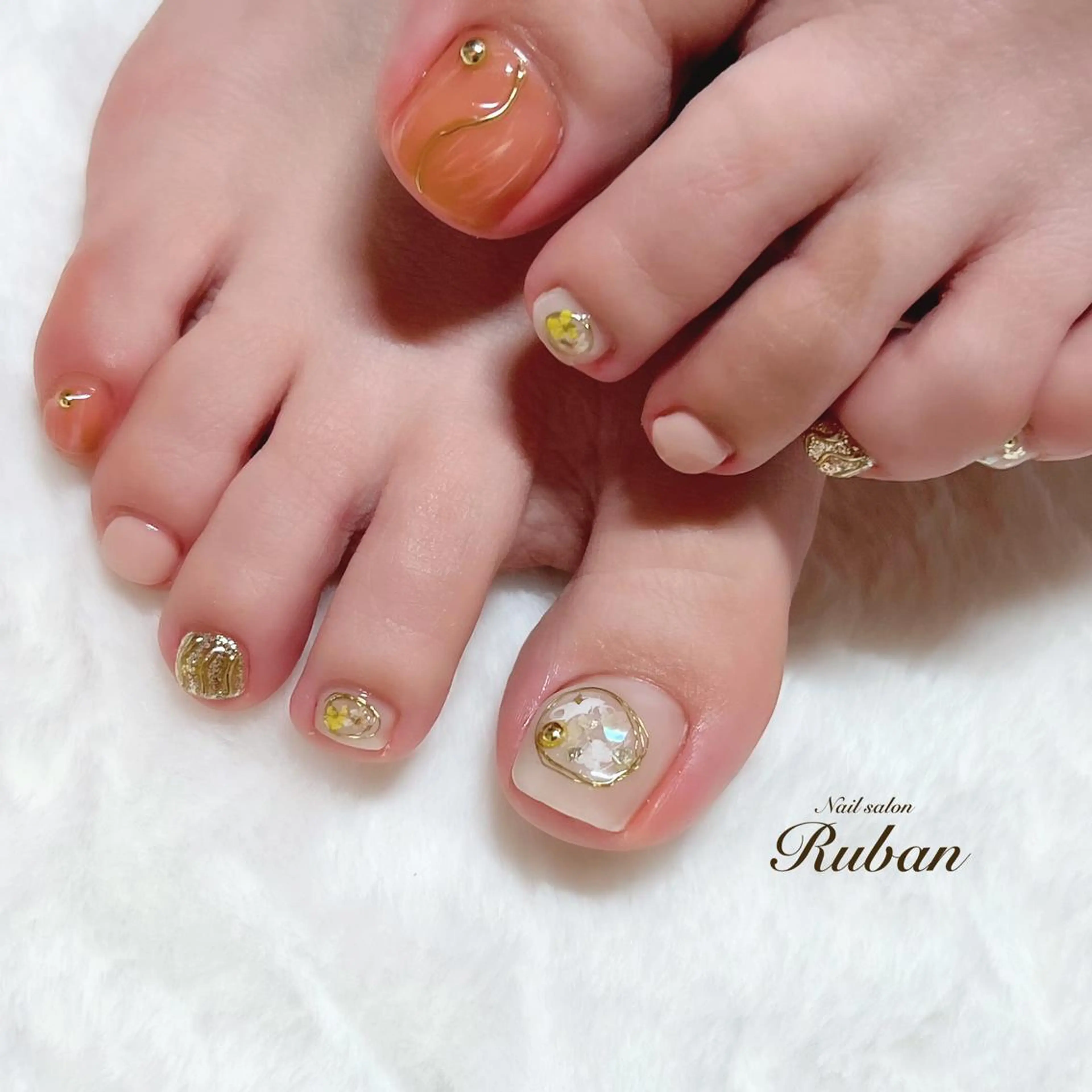 ネイル フットネイル Nail salon Ruban所属・Nail salon Rubanのネイルデザイン