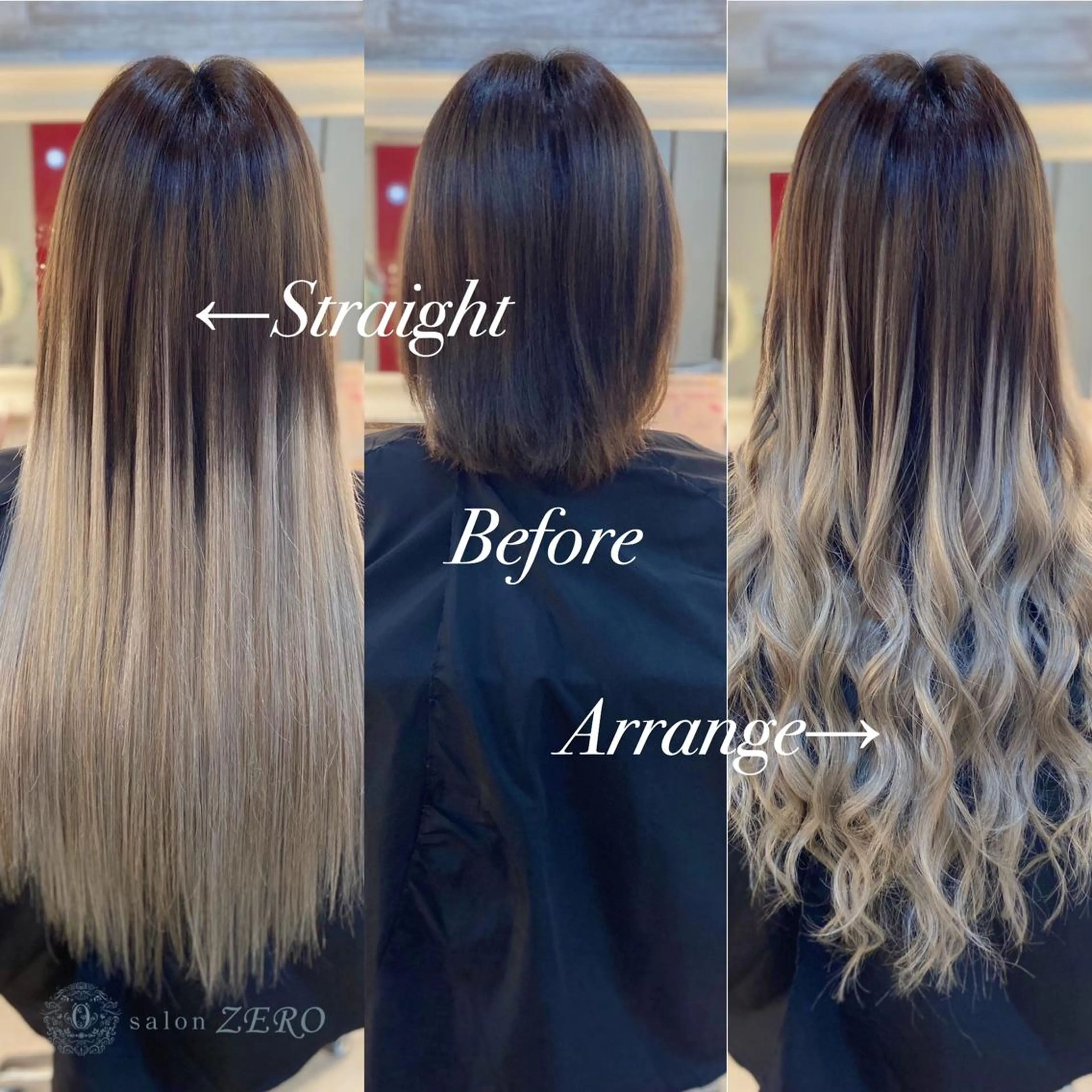 ショートの方【ミックス60本(シール30枚+編み込み30本)】バレないエクステ☆の写真