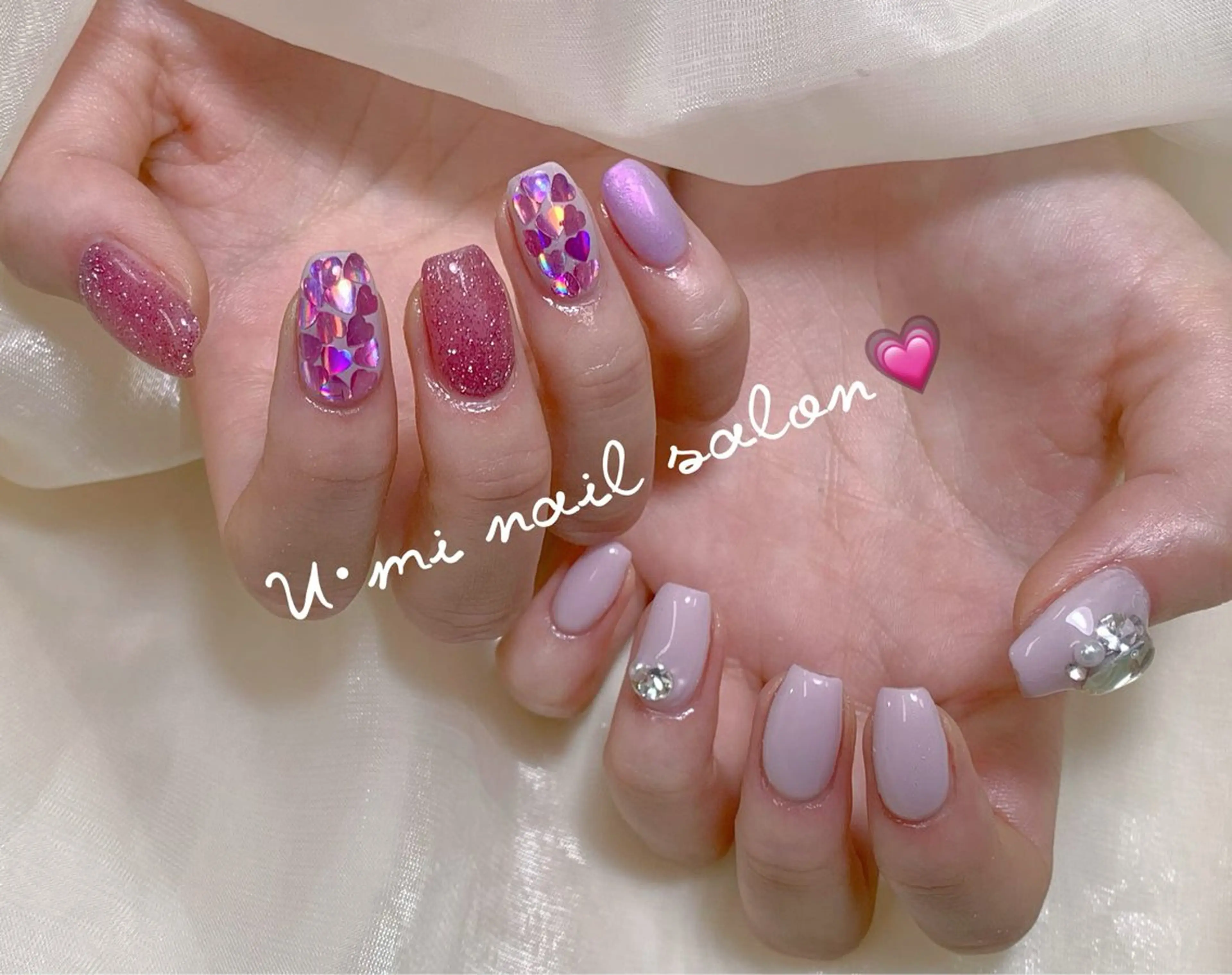 ネイル 持ち込み ハンドネイル Ｕ·Mi nail salon所属・u・mi  上野御徒町パラジェルのネイルデザイン