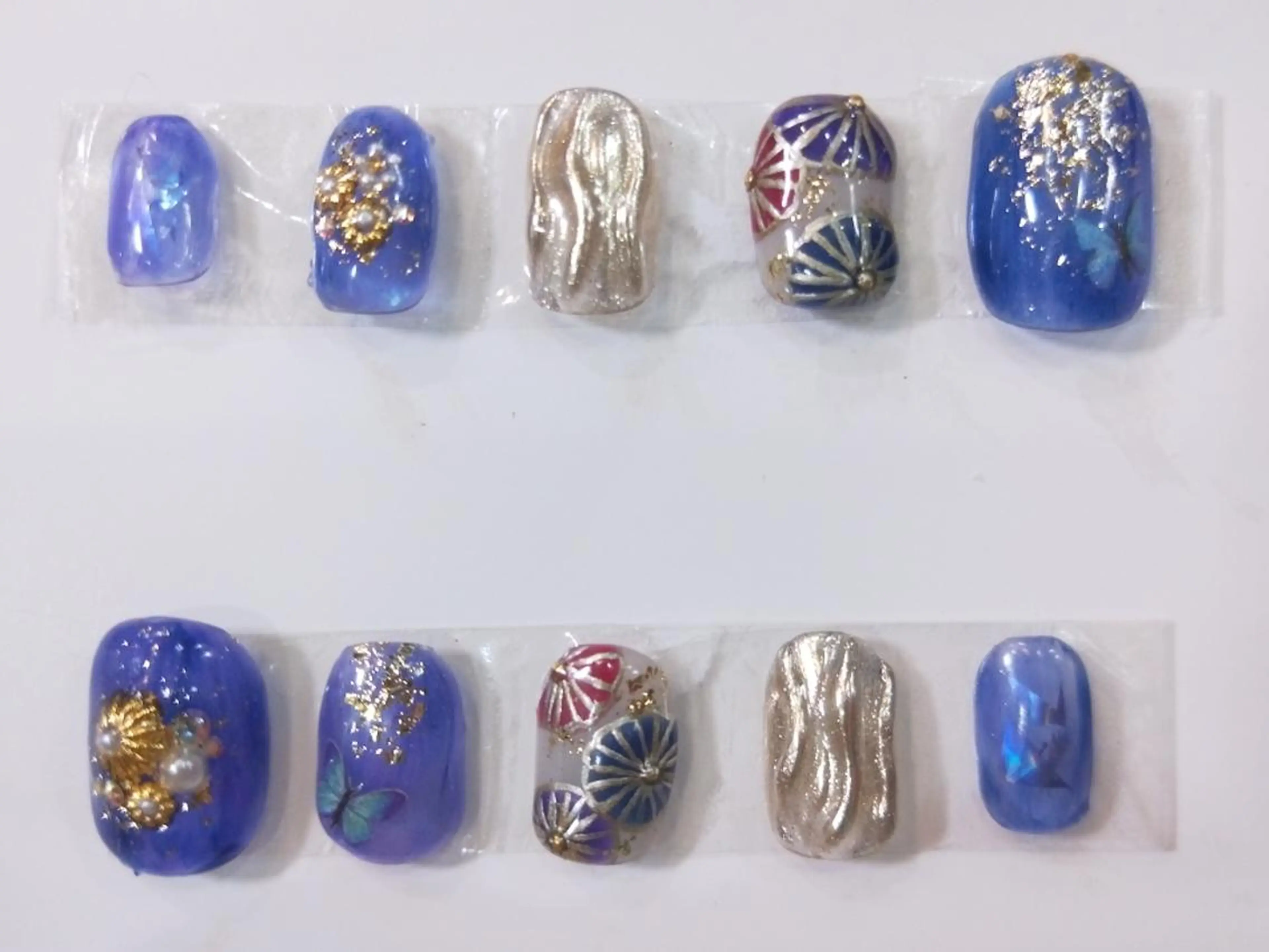 ネイル R'well所属・はばすみれ🎀ﾈｲﾙ 光ﾌｪｲｼｬﾙ ﾍｱのネイルデザイン