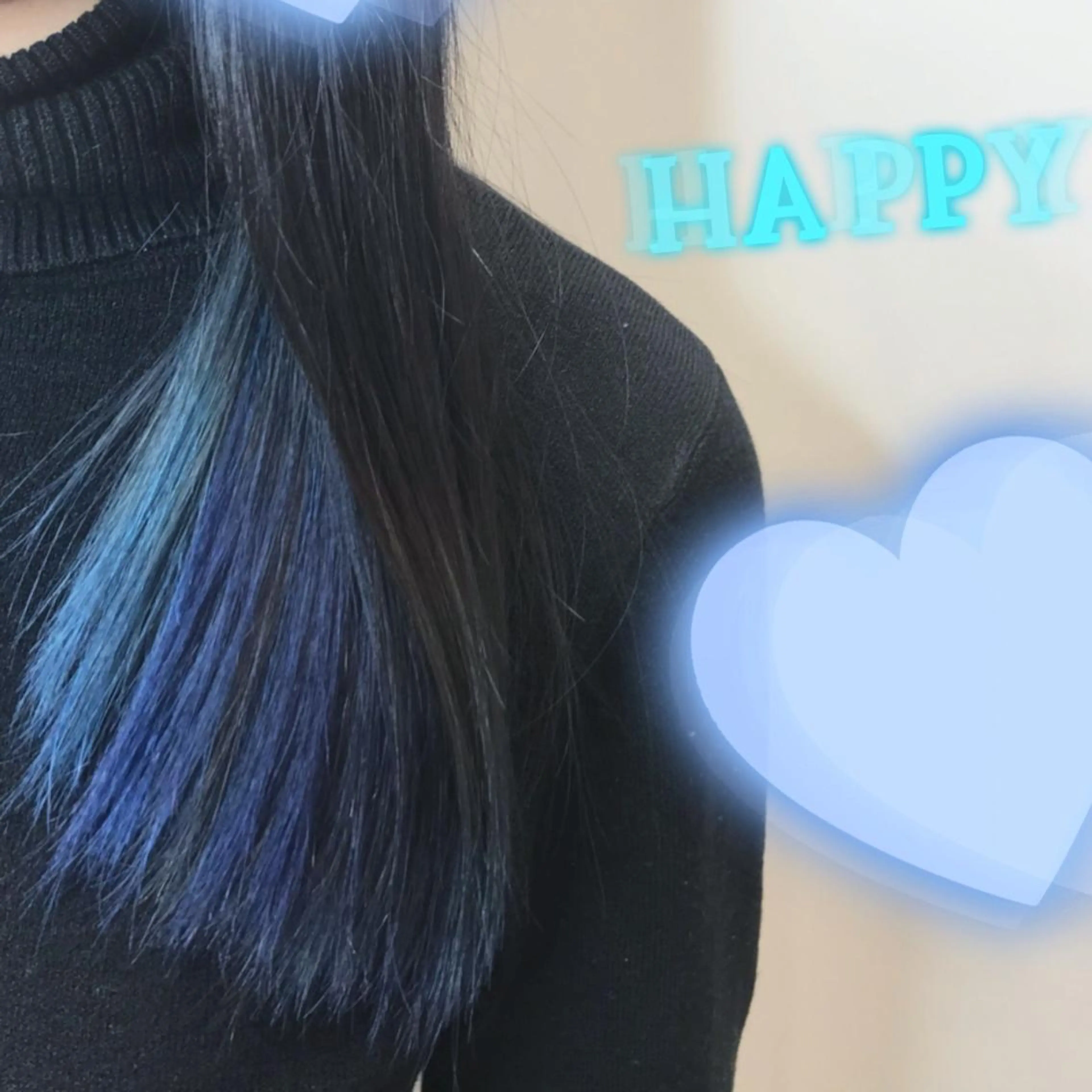 ロング カラー ブルーカラー EMANON新宿東口所属・新宿駅近♡個室 ♡関口三都季🌜のヘアスタイル