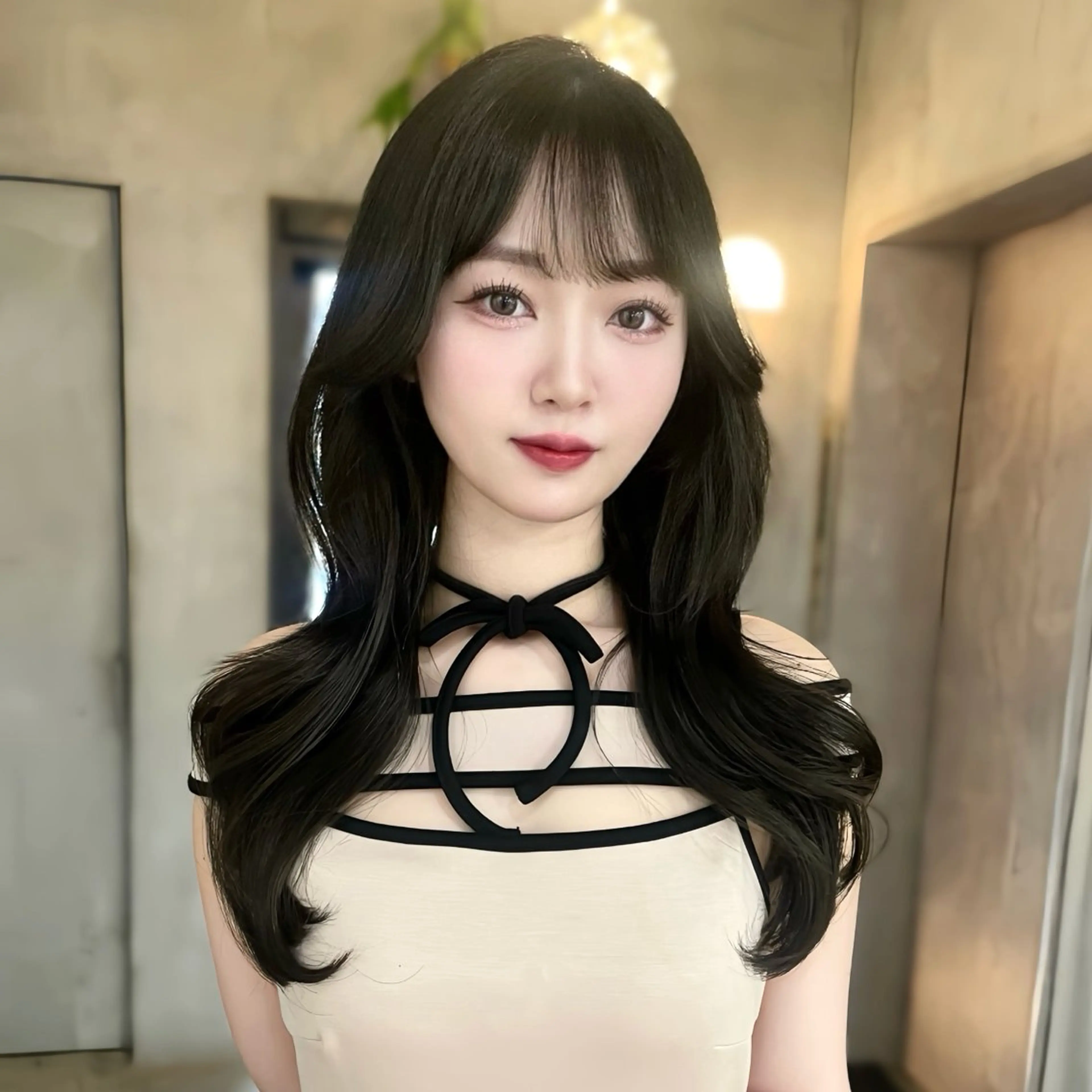 ロング レイヤーカット モテ韓国ヘア/ レイヤー🤍RIKAのヘアスタイル