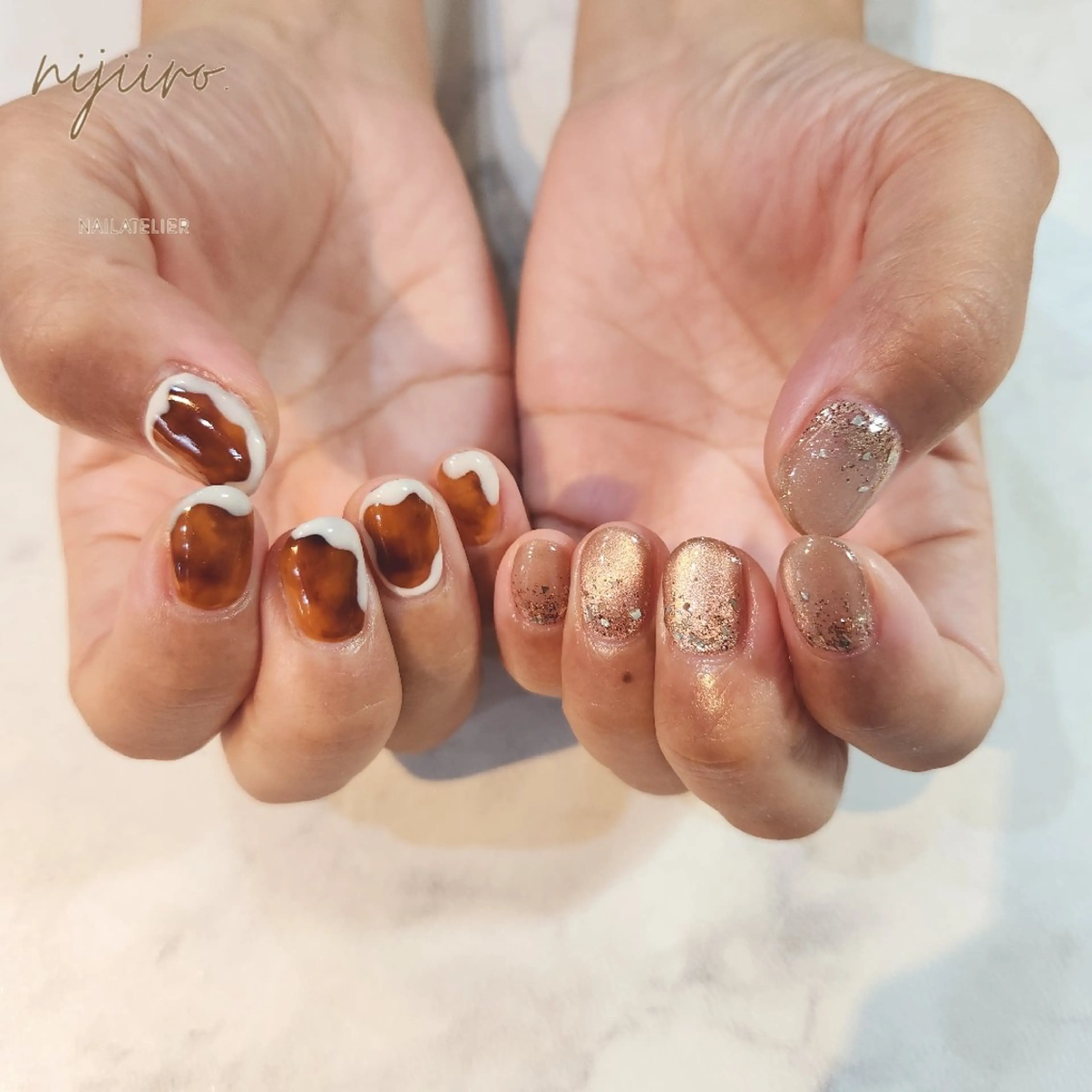ネイル ハンドネイル nailatelier nijiiro.所属・nijiiro🌈 サトウのネイルデザイン