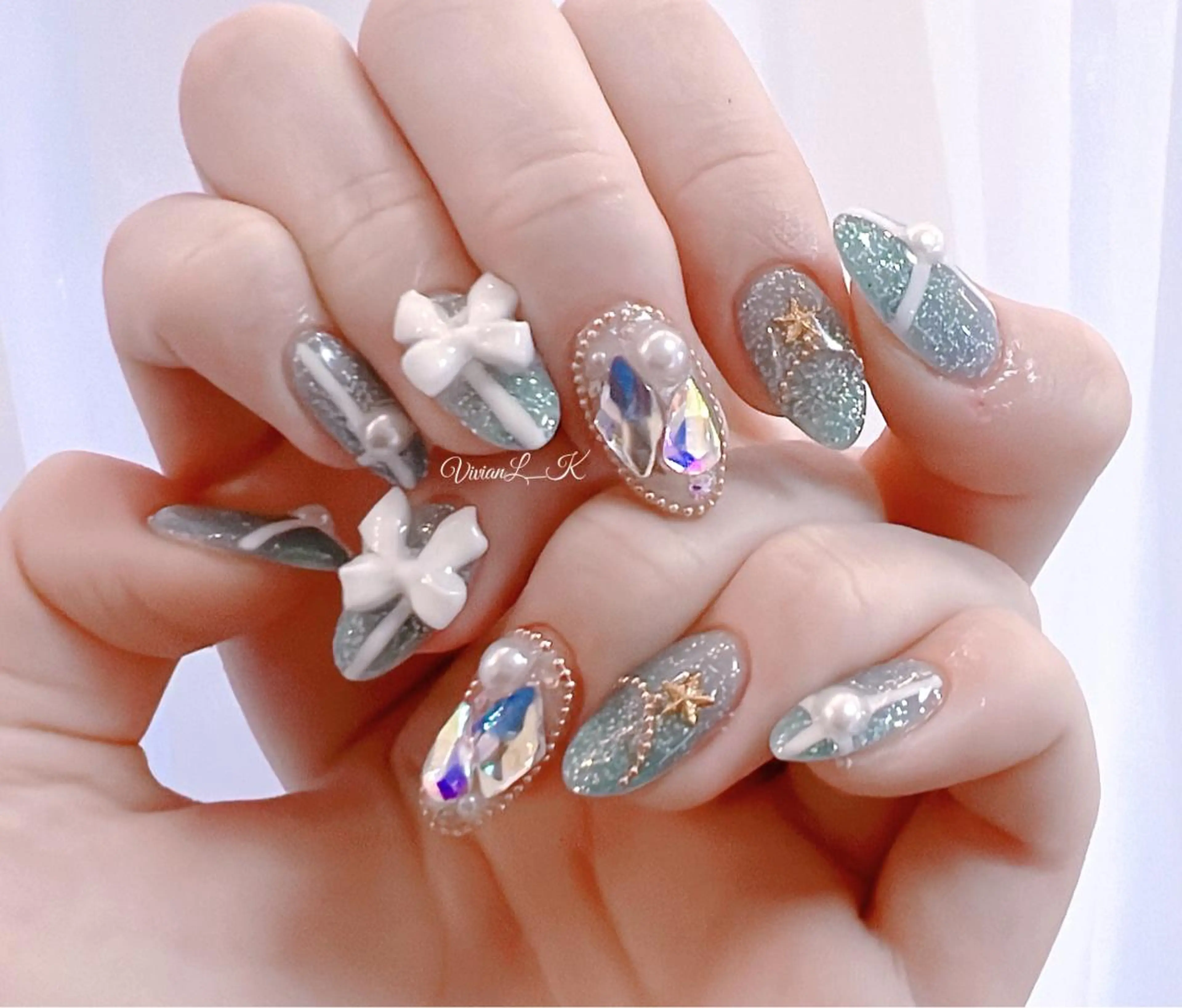 ネイル ハンドネイル 🍉Vivian🌴 LK🍉のネイルデザイン