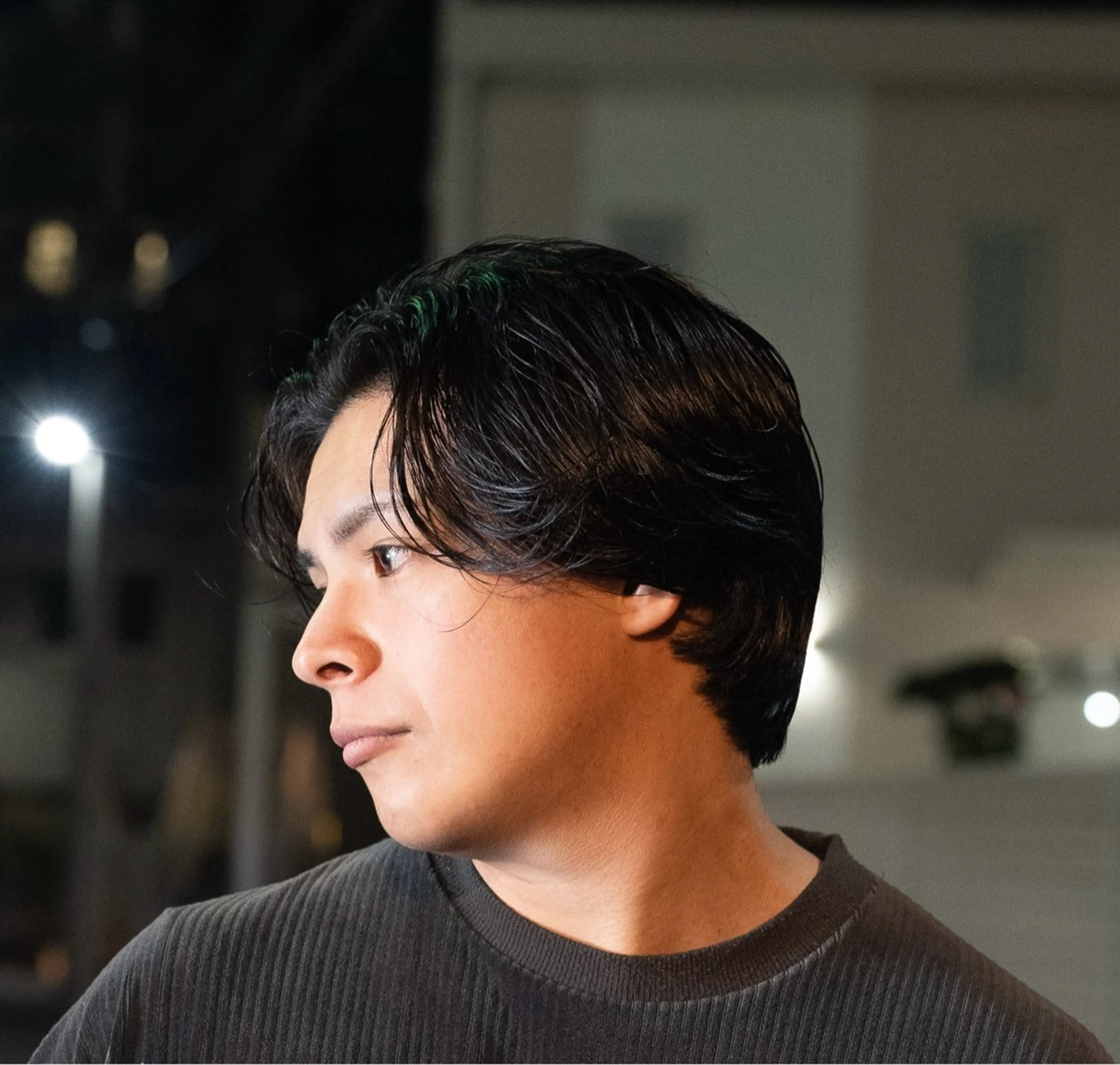 ミディアム カラー パーマ メンズ ミディアムパーマ メンズパーマ 🔗メンズサロン🔗 Kieのヘアスタイル