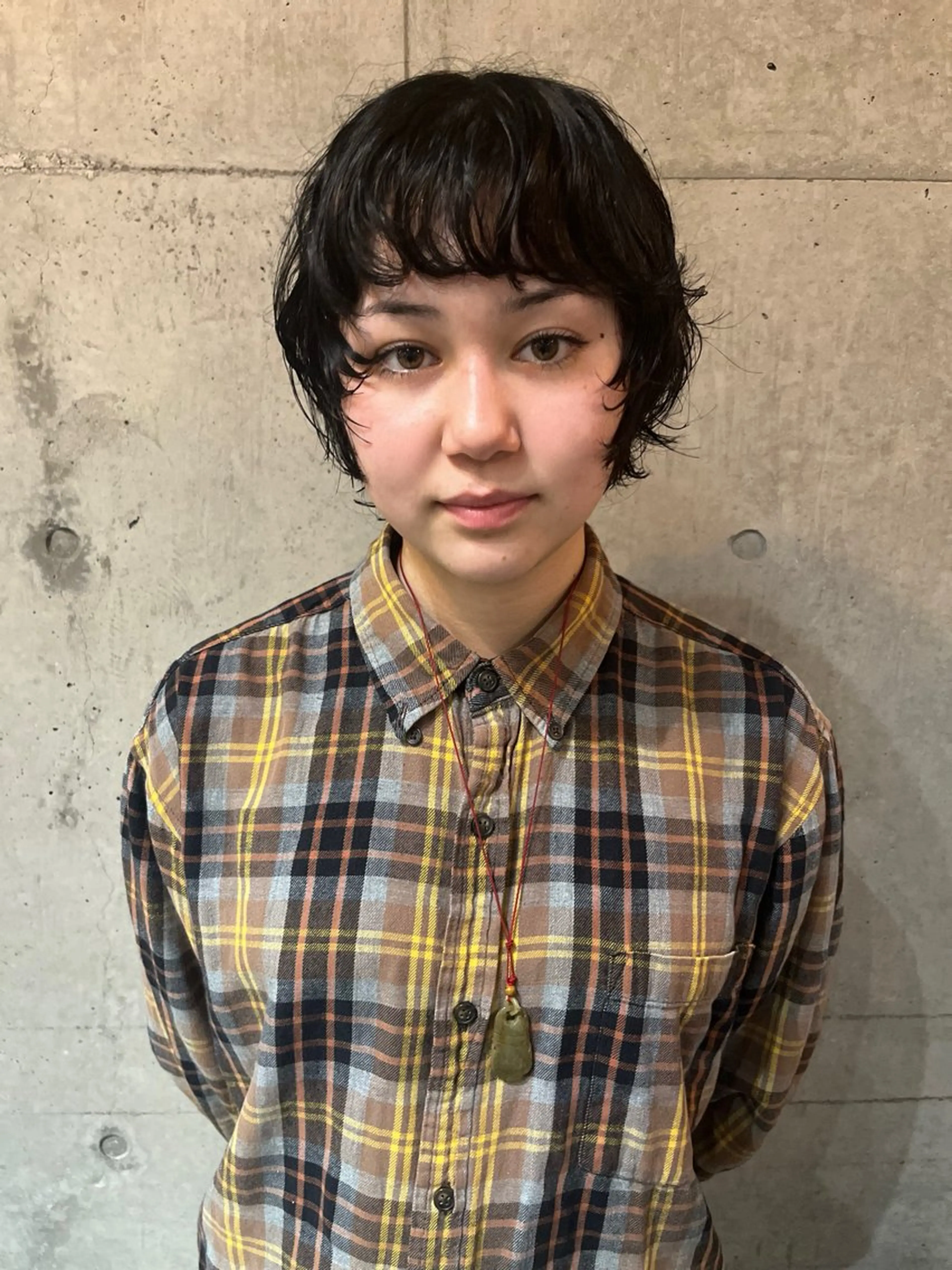 ショート レイヤーカット\ウル フ　chinatsuのヘアスタイル