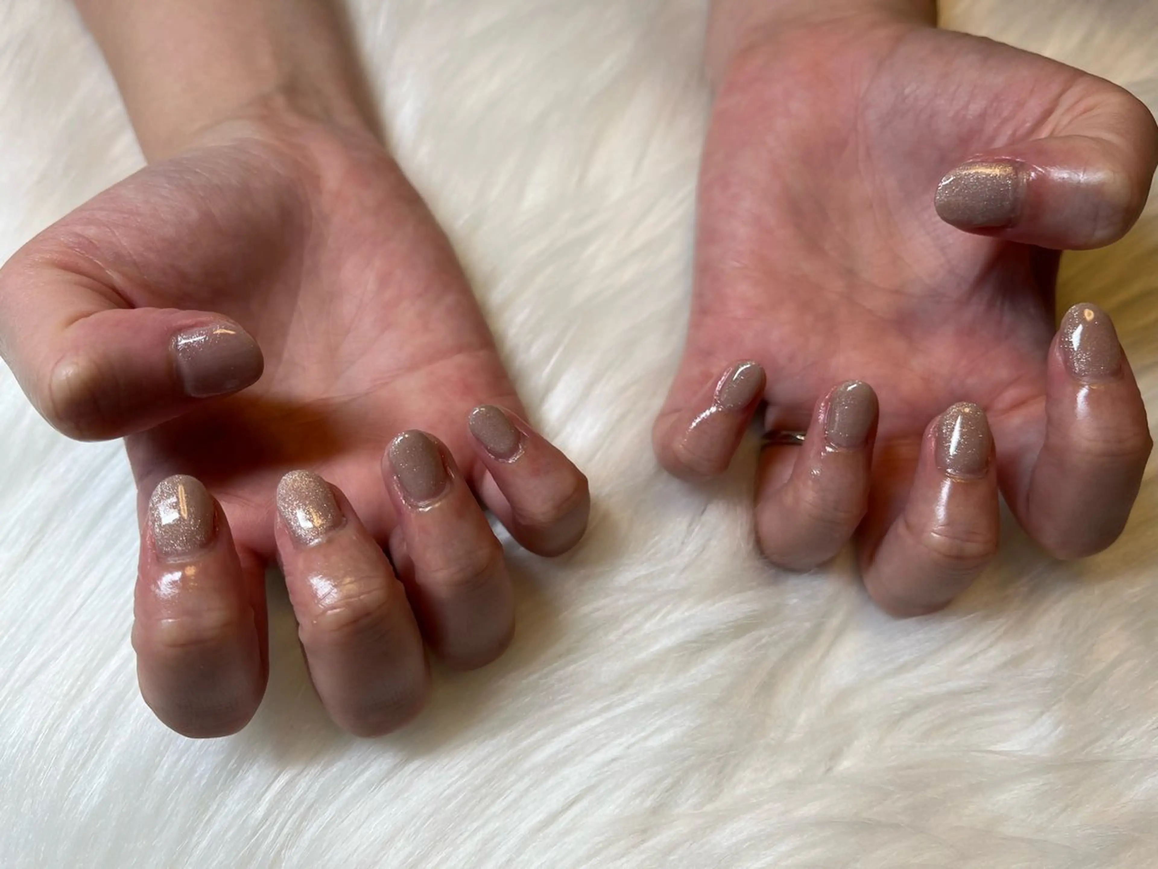 ネイル マグネットネイル ワンカラーネイル ネイルサロン flatのネイルデザイン