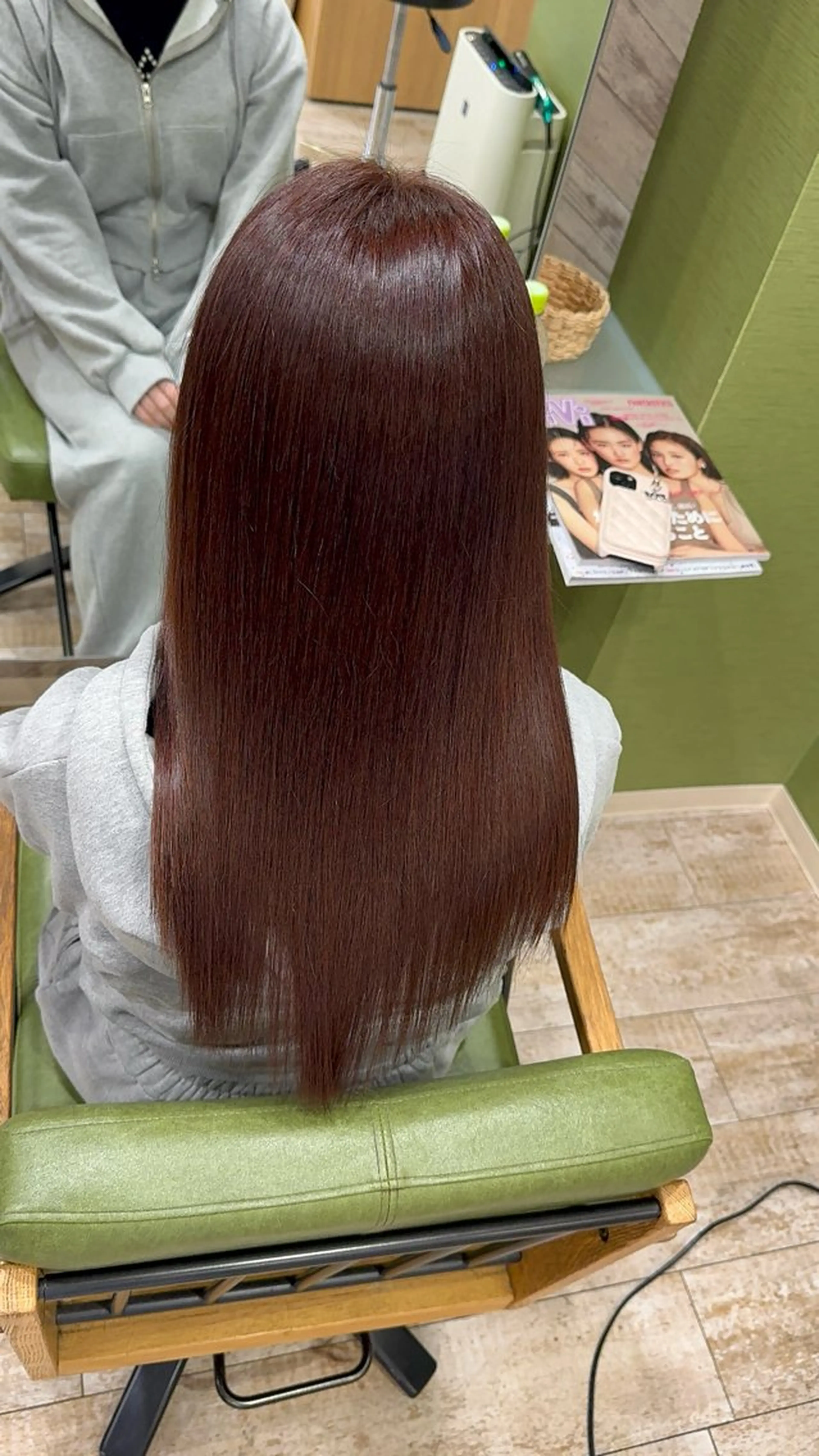 ロング 縮毛矯正 ブリーチ縮毛矯正 あすまのヘアスタイル