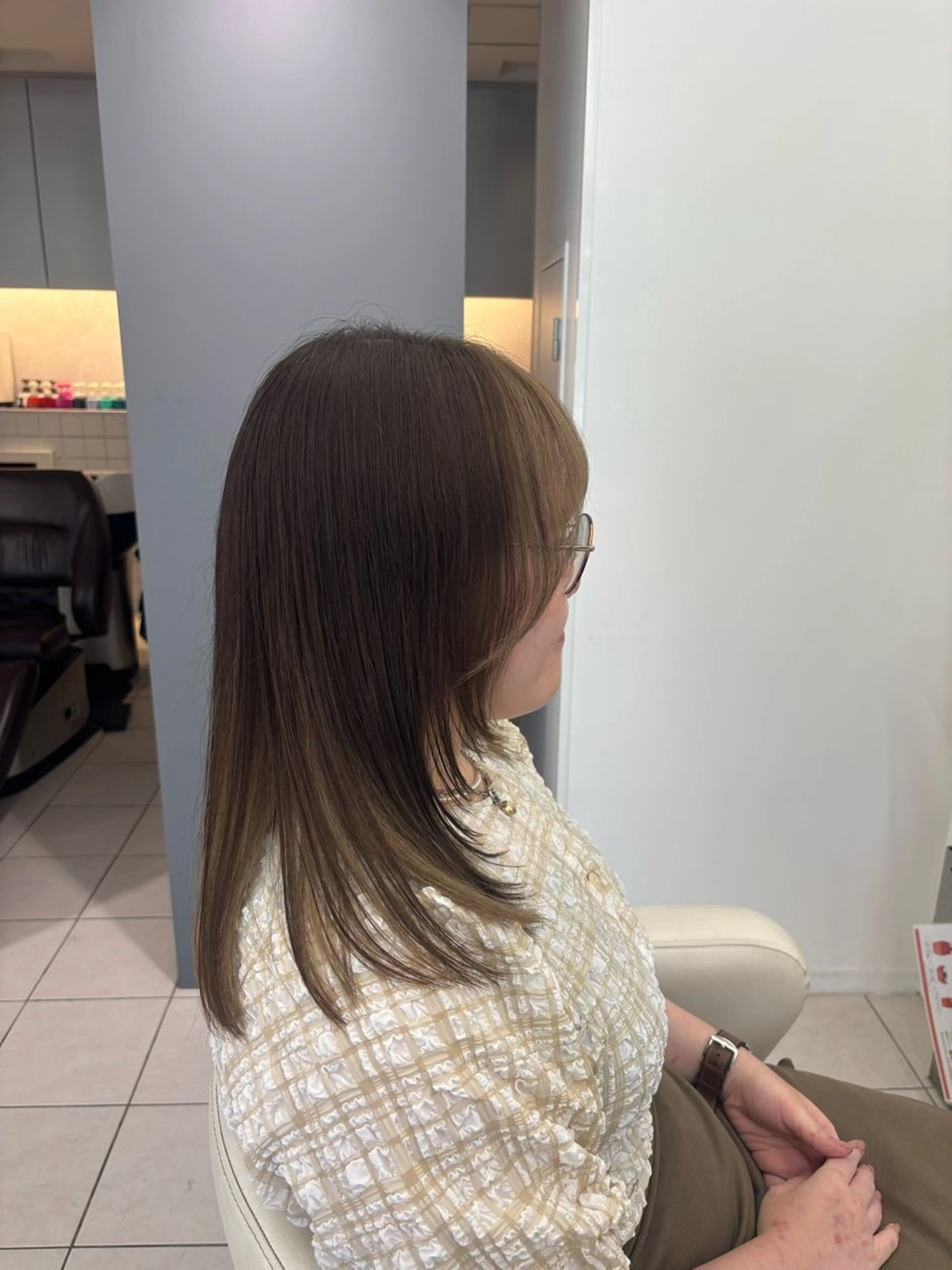 セミロング レイヤーカット ツヤカラー/ KAZAMA❤️✨のヘアスタイル