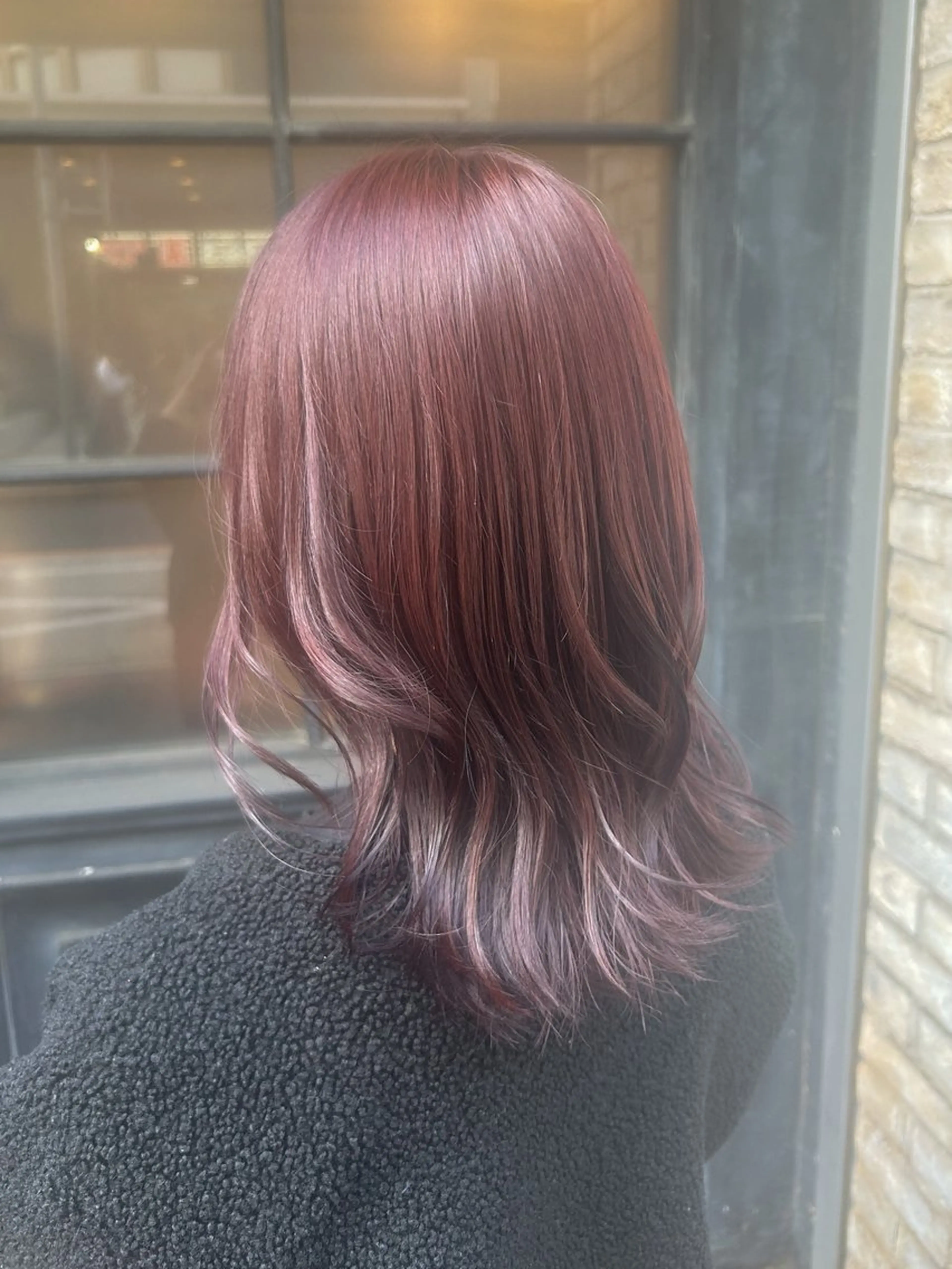 ミディアム カラー ブリーチ ブリーチなしカラー 🪼宮当 亜海🪼のヘアスタイル