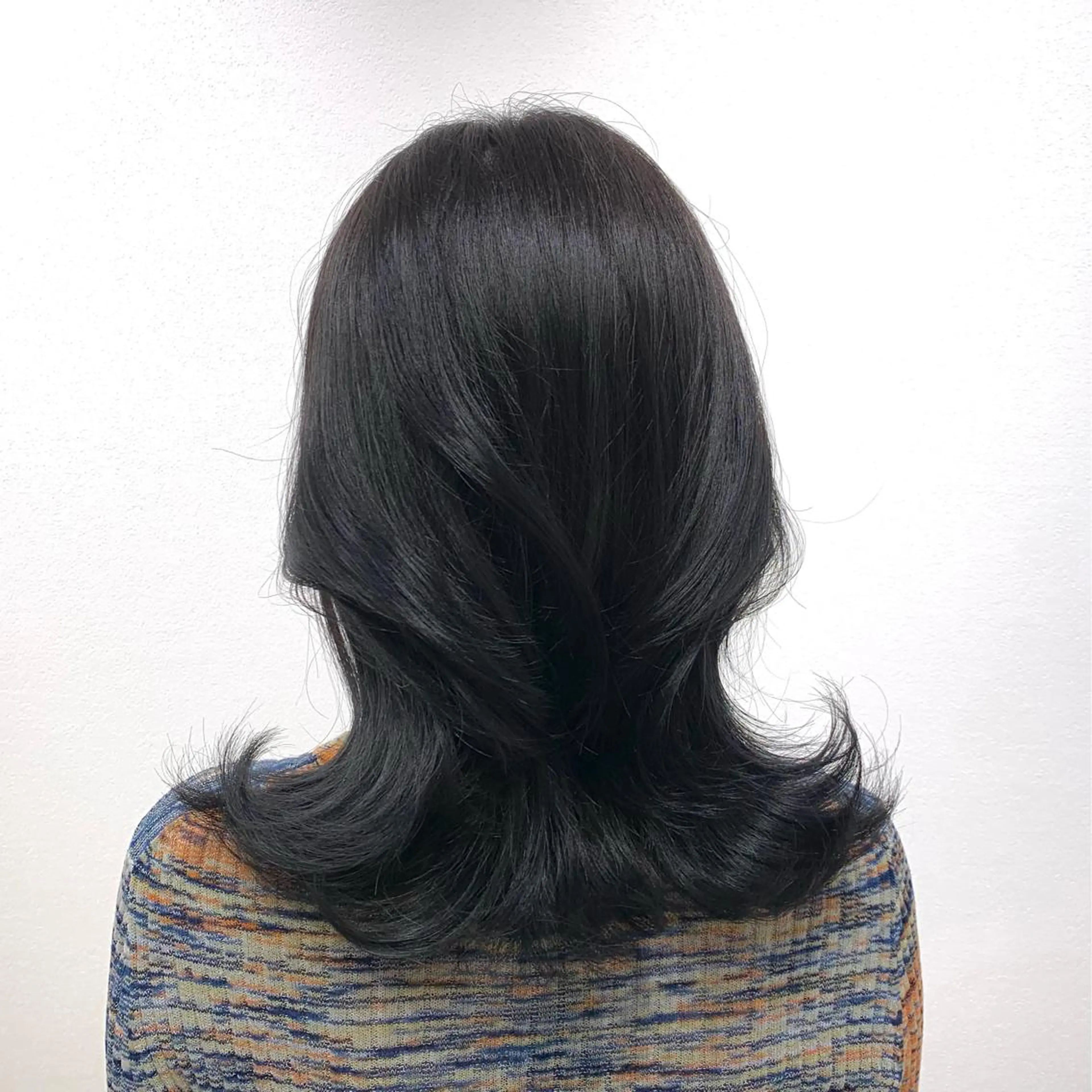 ミディアム カラー ヘアアレンジ キヨミ 韓国レイヤーカットのヘアスタイル