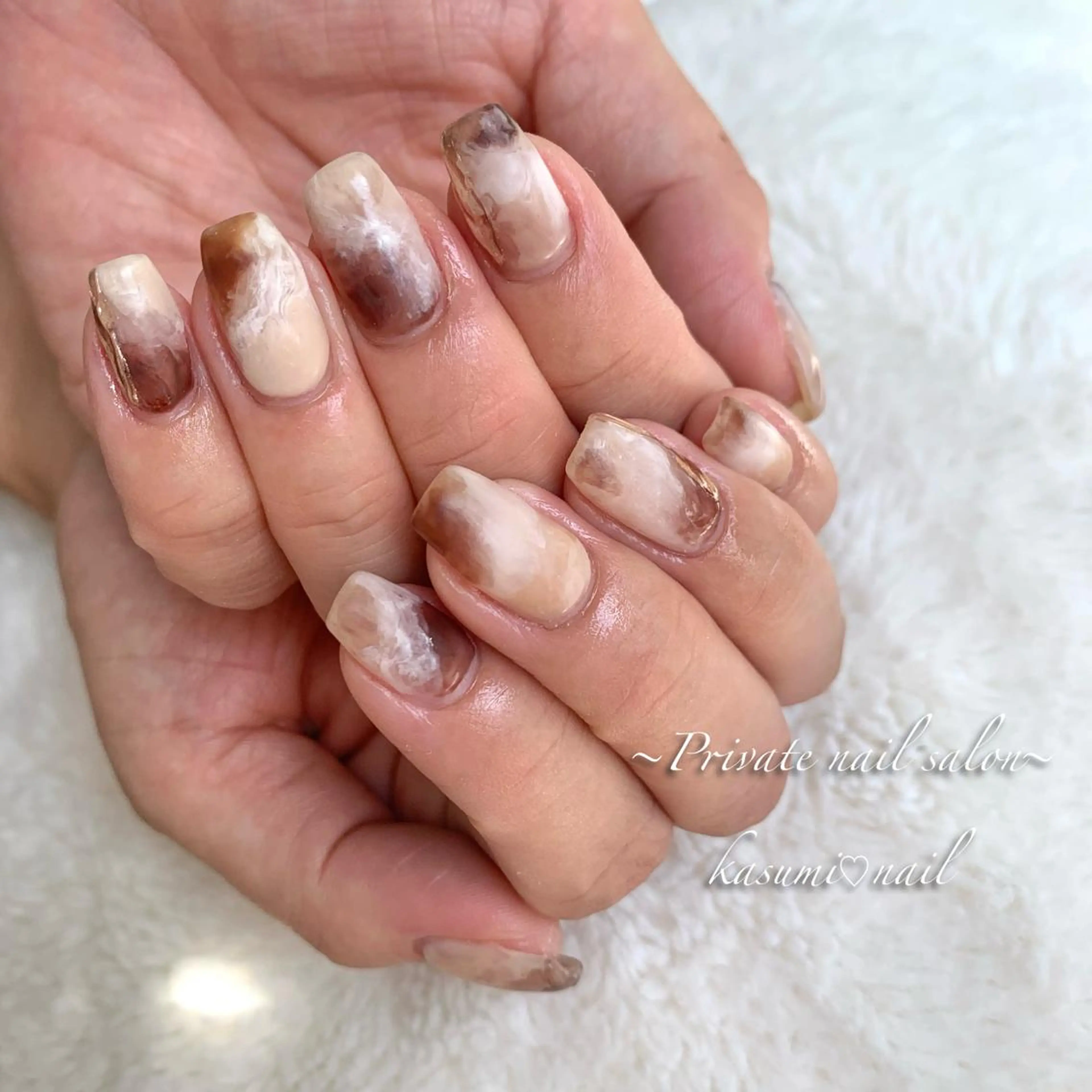 ネイル アートネイル ラメ(グリッター) マグネットネイル ミラーネイル 持ち込み KASUMI♡ Nailのネイルデザイン