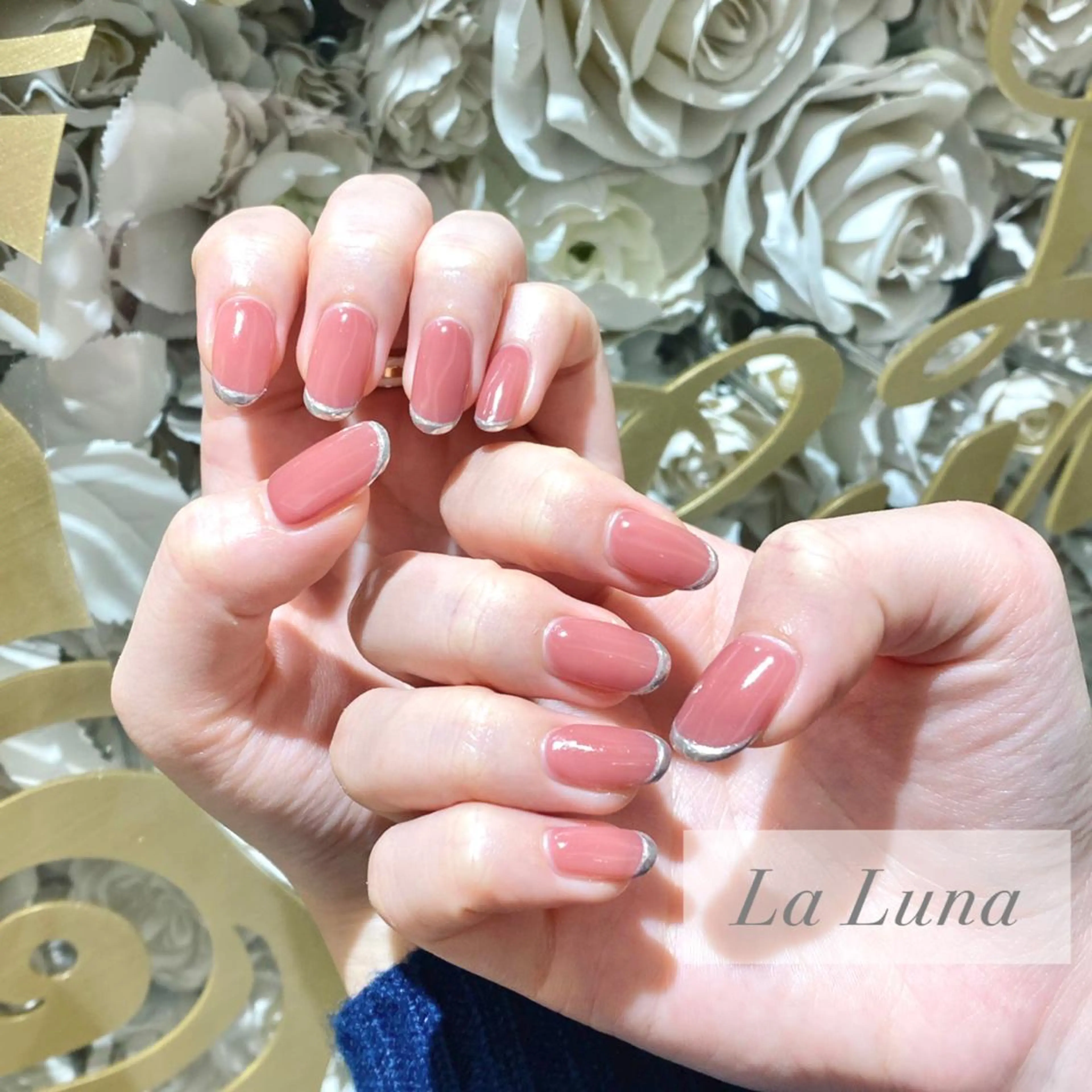 ネイル ミラーネイル LaLuna🌙 natsukiのネイルデザイン