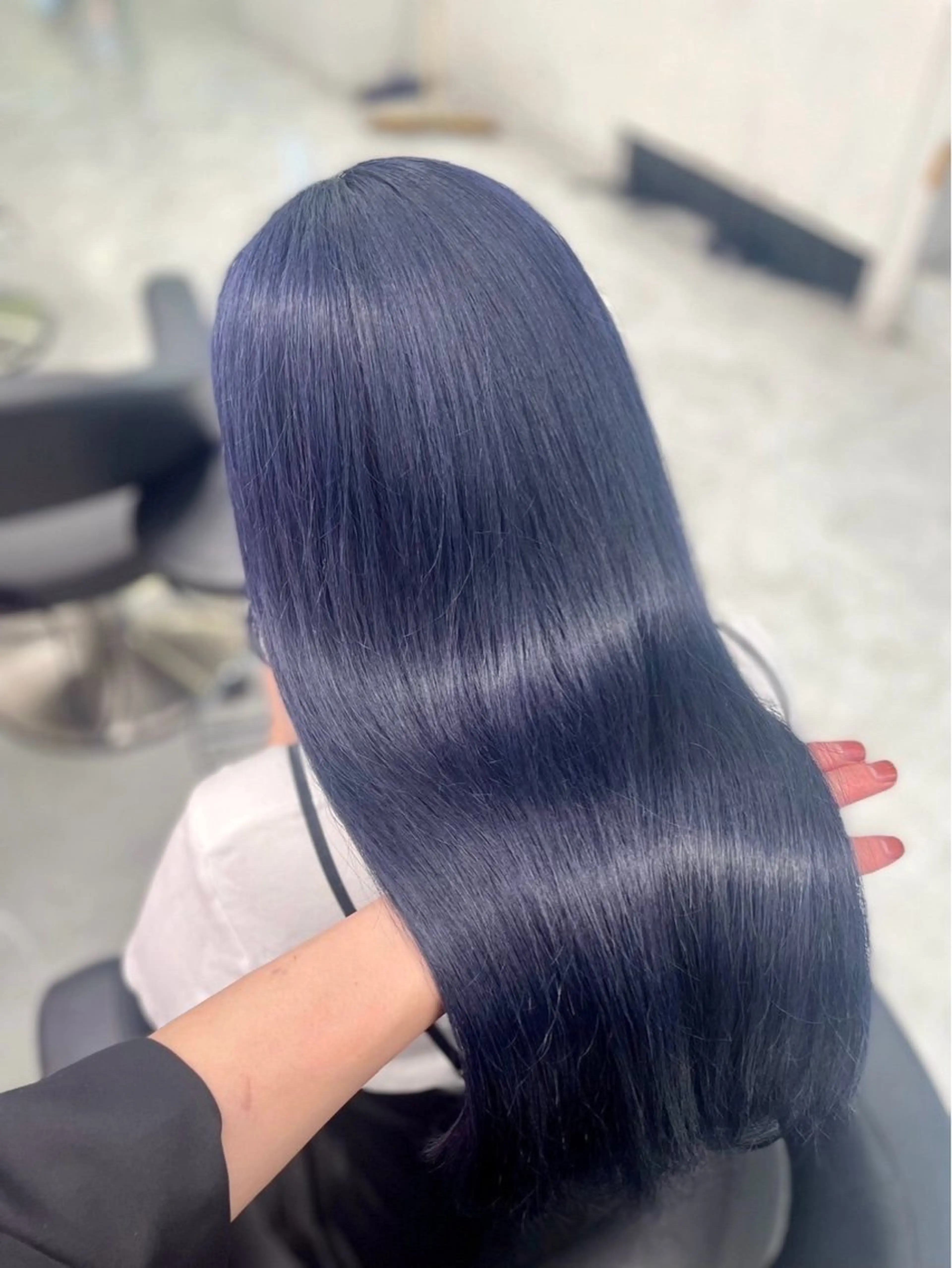 【💙寒色カラー️🦋🌧🧊🫧】可愛い透明感の水色やりたい方は是非お任せ下さい!!!の写真