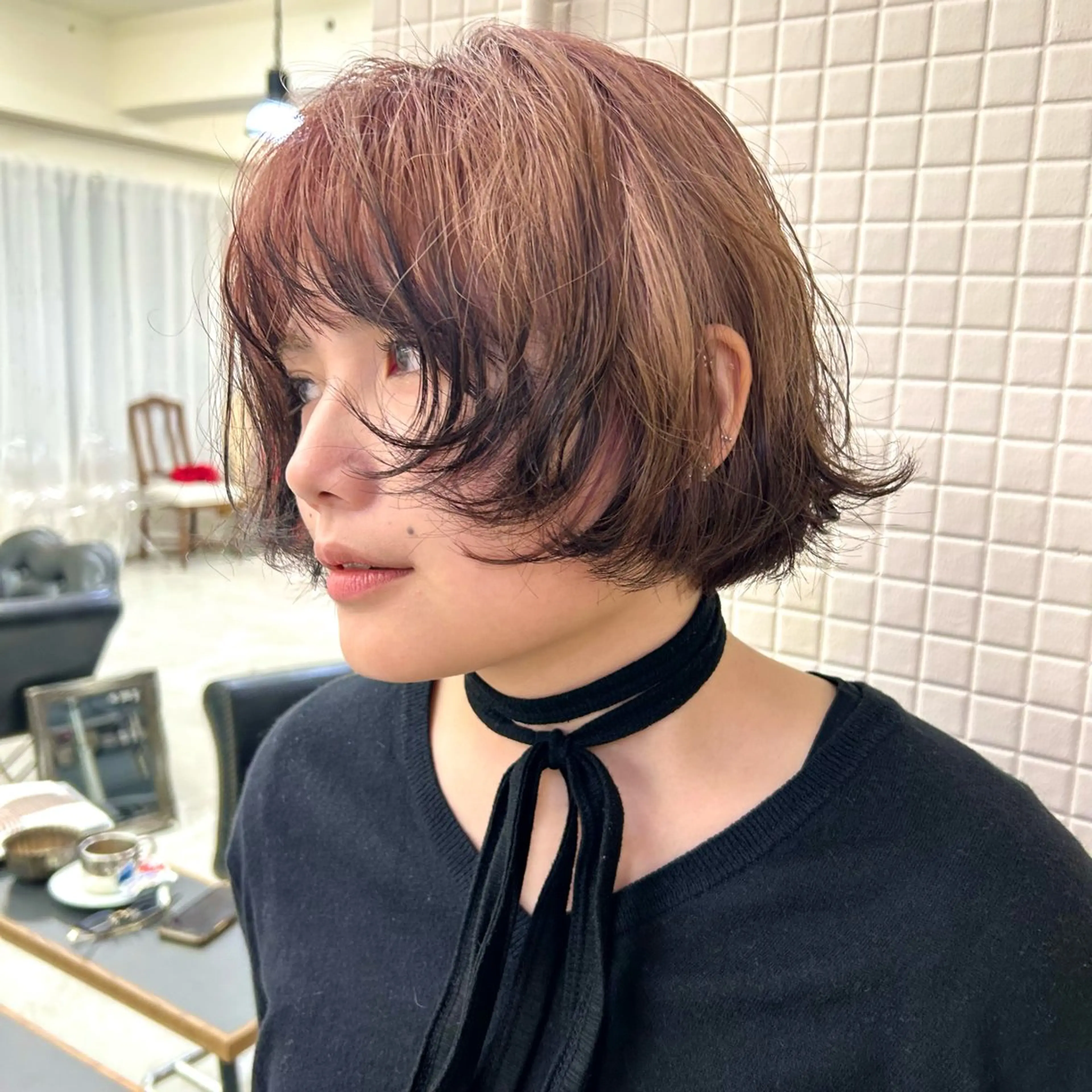 ショート カラー ヘアカラー HAIR&SPACE 7Bridge所属・7Bridge 滝内ひよりのヘアスタイル