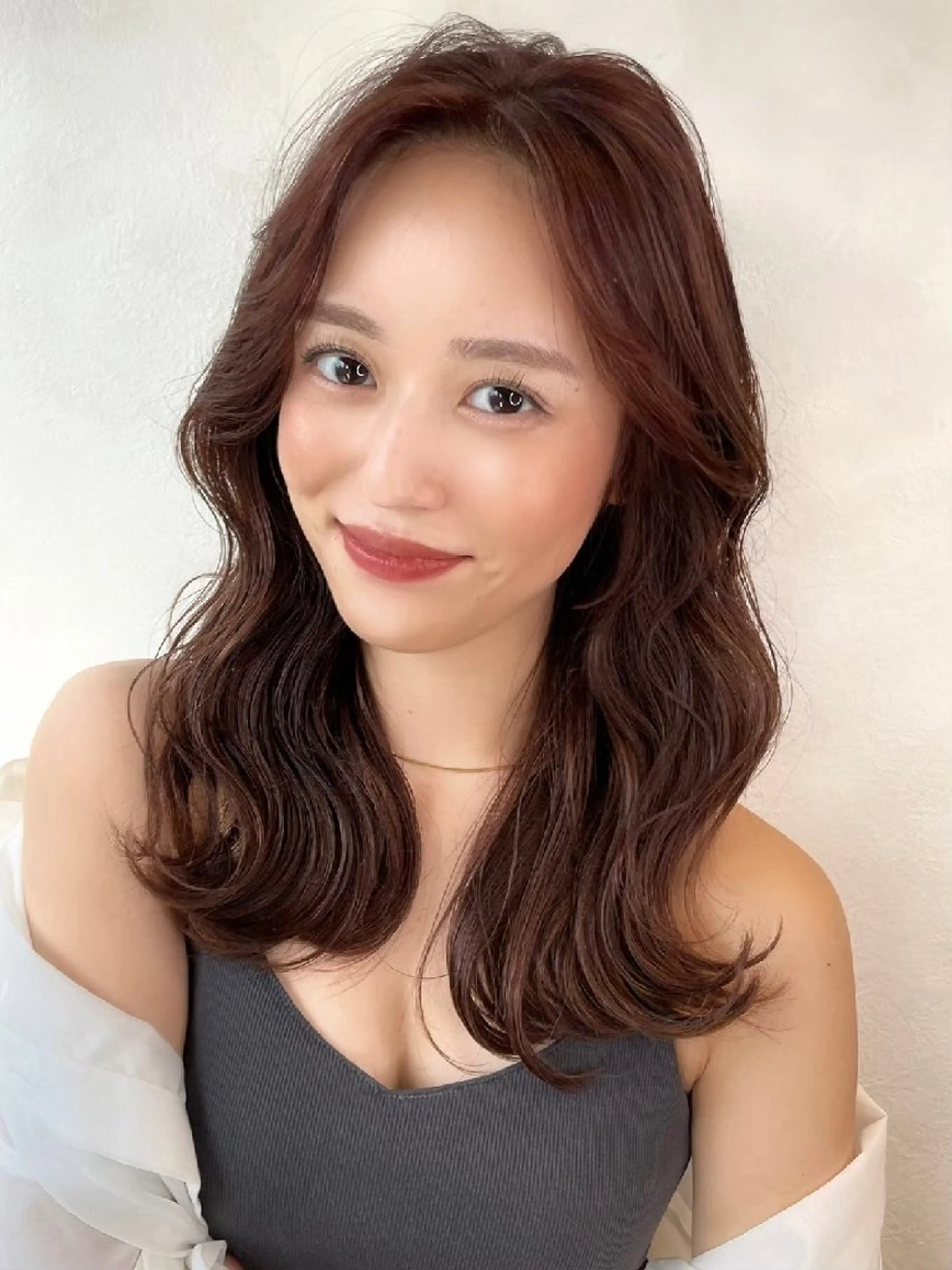 ミディアム ミディアムレイヤー 韓国風ヘア レイヤーカット 似合わせカット カット ヘアカラー トリートメント ✨韓国レイヤー/ハッ シュ/✨山下　遥のヘアスタイル