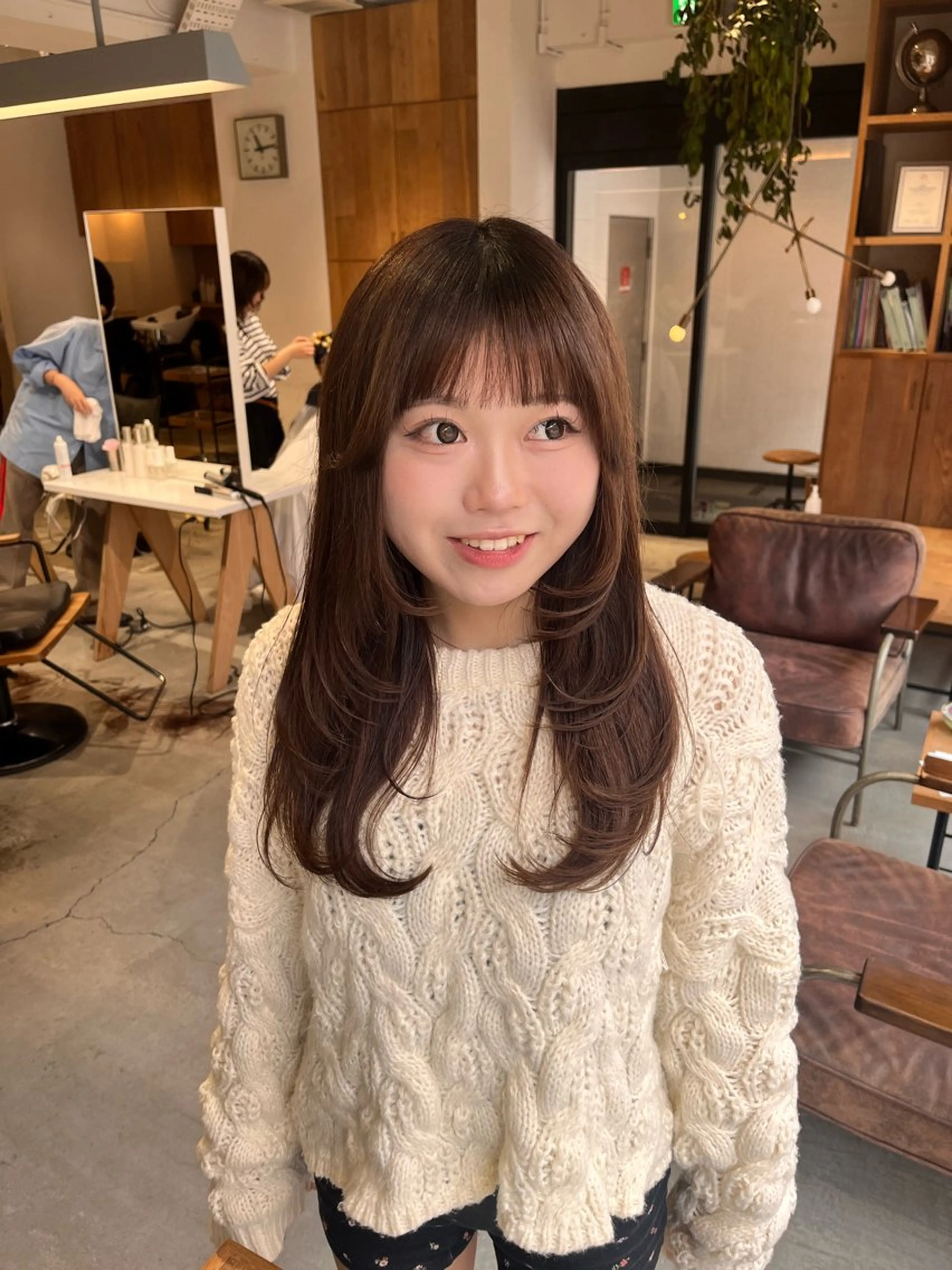 ロング レイヤーカット Yamamoto Hana/京都美容室のヘアスタイル