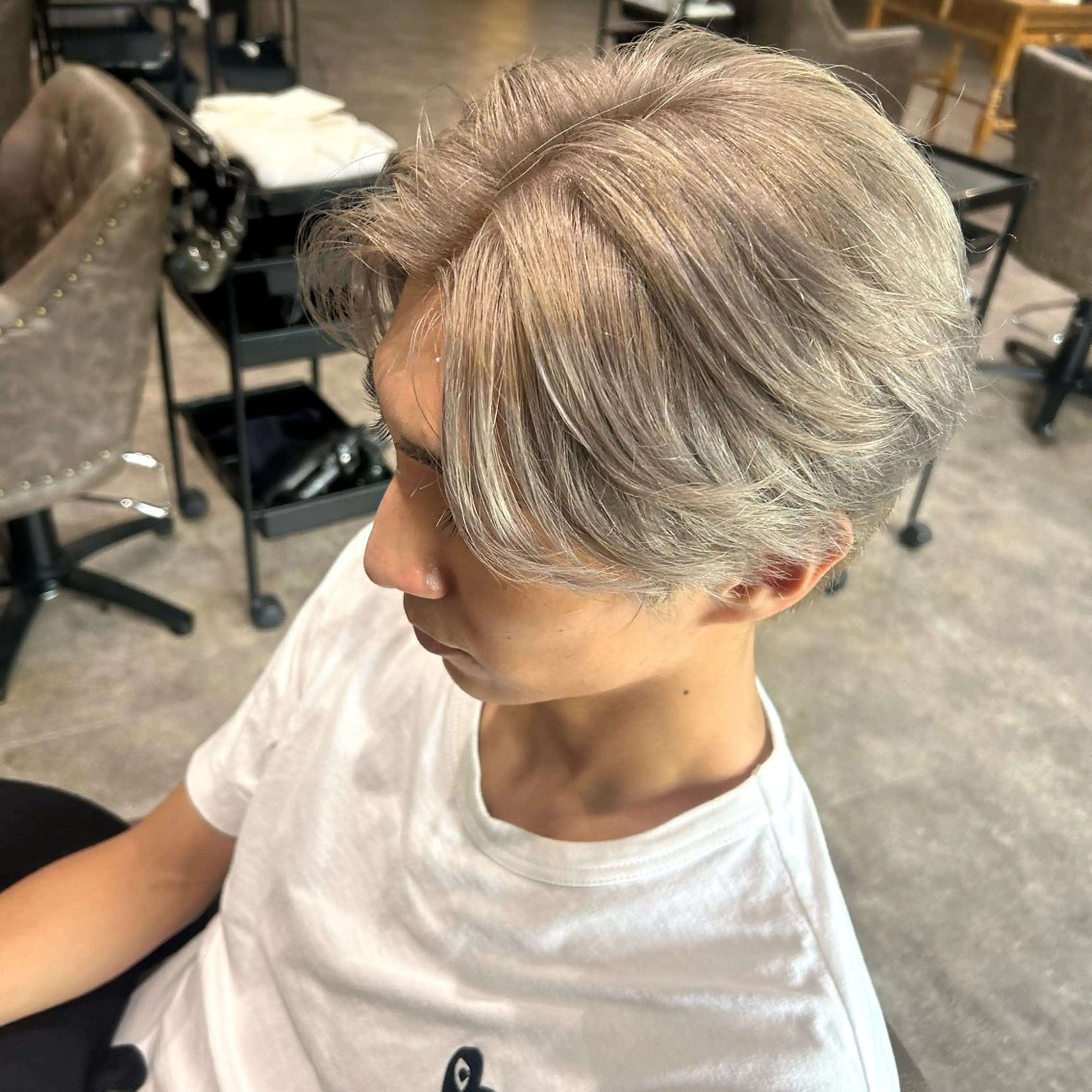 カラー メンズ kaho/ 透明感カラー🫧のヘアスタイル