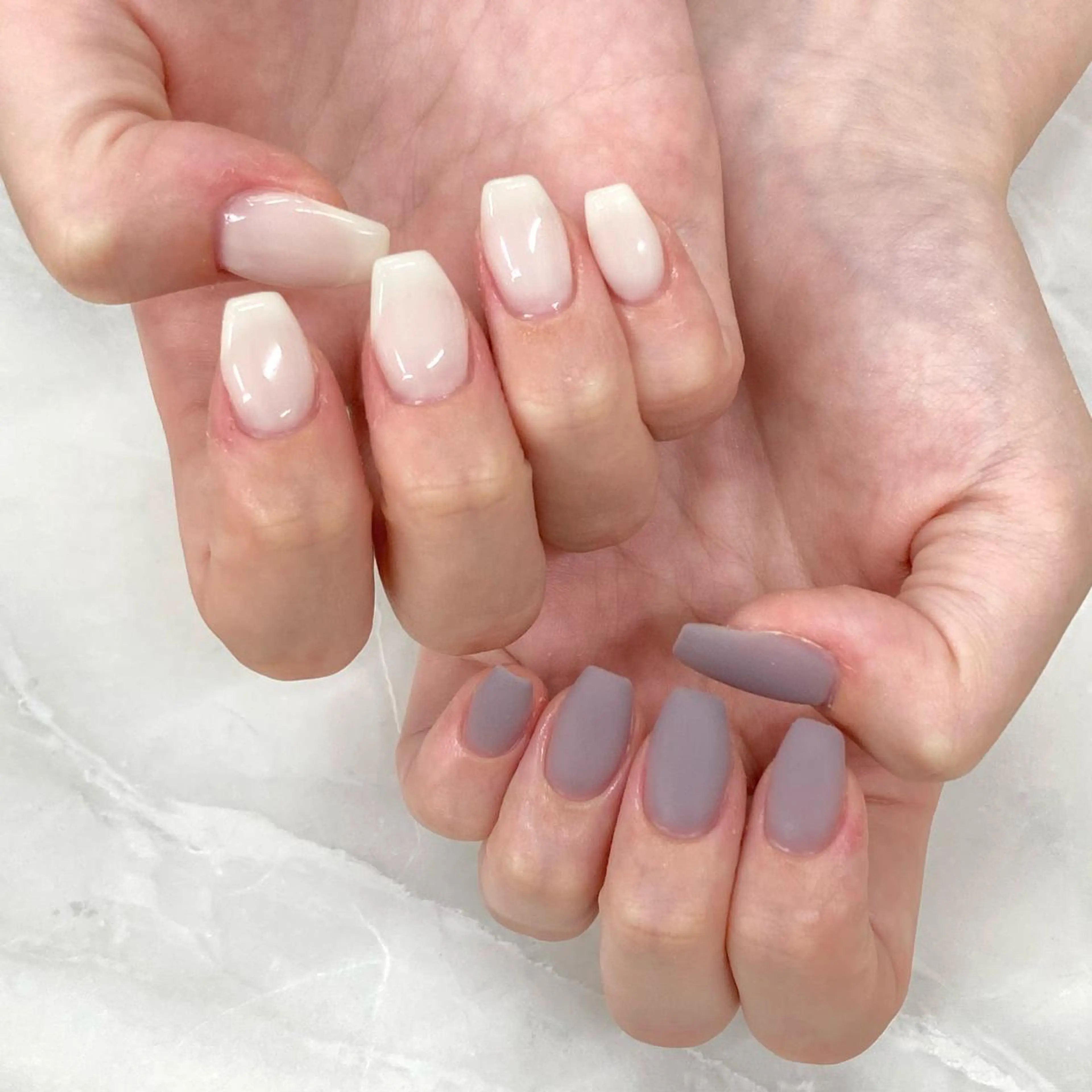 ネイル マットネイル ワンカラーネイル KODA308 Saoriのネイルデザイン