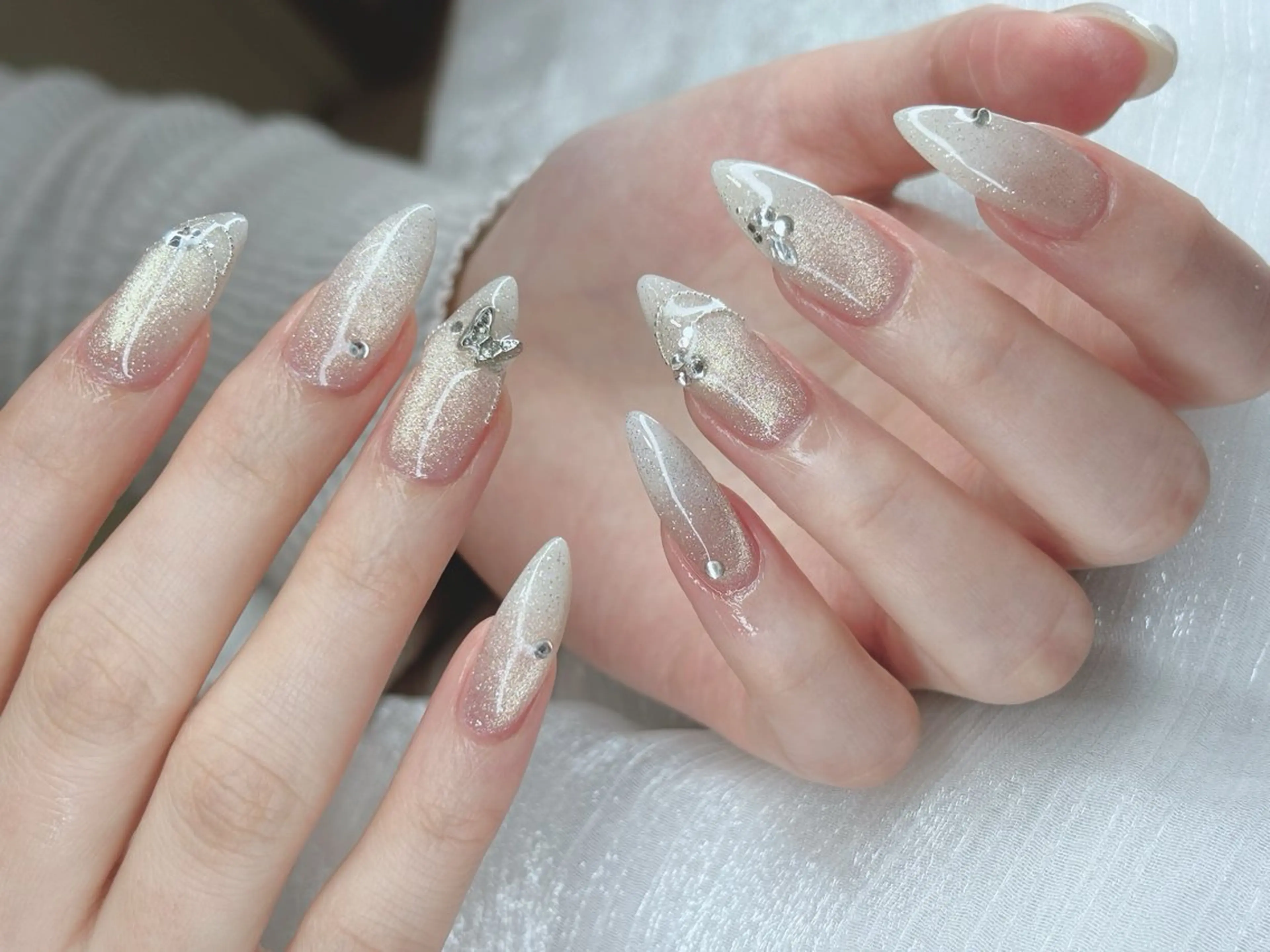 ネイル ジェルネイル 韓国ネイル ニュアンスネイル ワンホンネイル Haru Kaori 渋谷のネイルデザイン