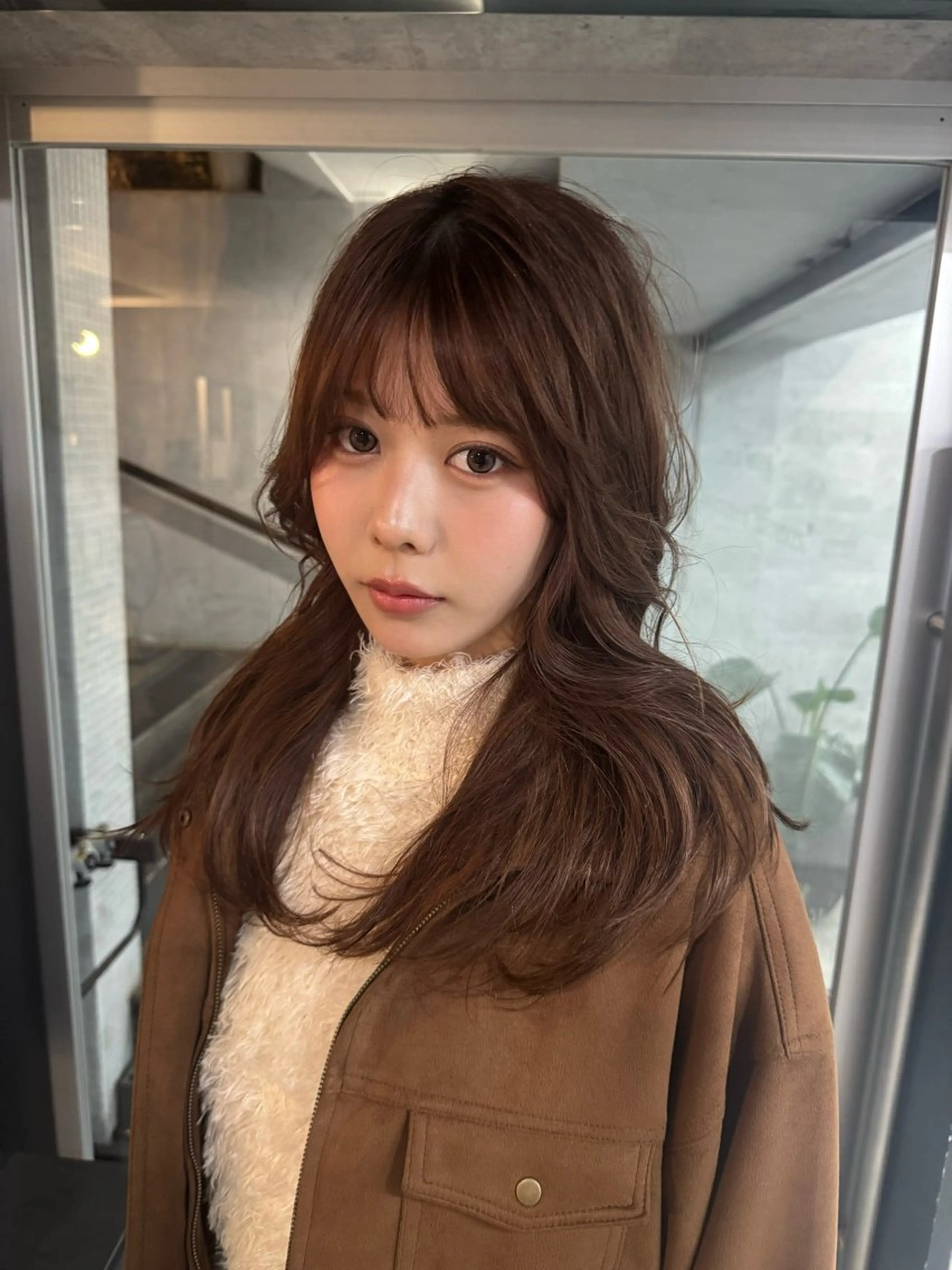 ロング カラー あなたのお悩み改善" You"💚❤️💛のヘアスタイル