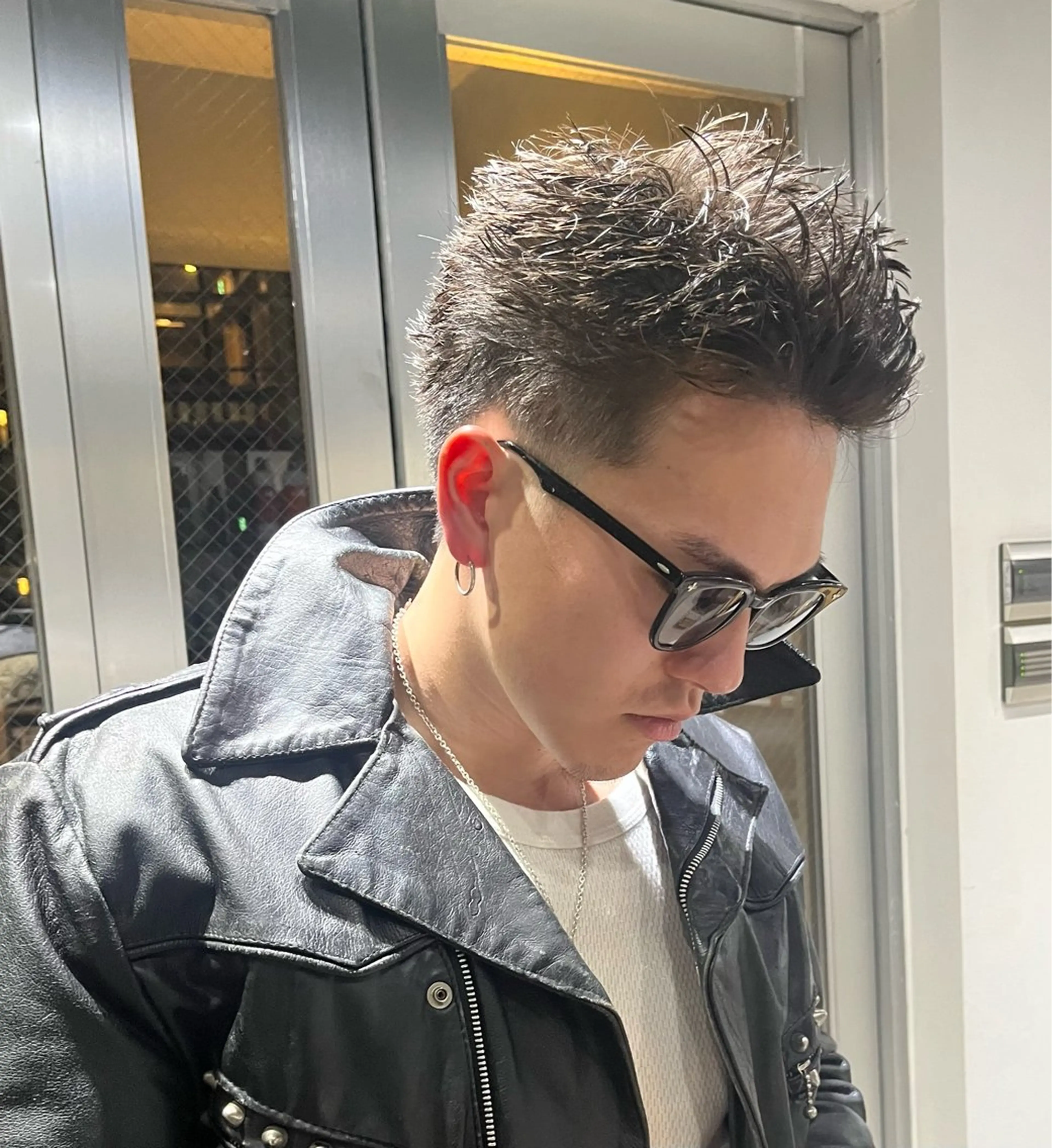 ショート ショートヘア カット 山影✨バレイヤージュ ハイライト✨メンズ◎のヘアスタイル